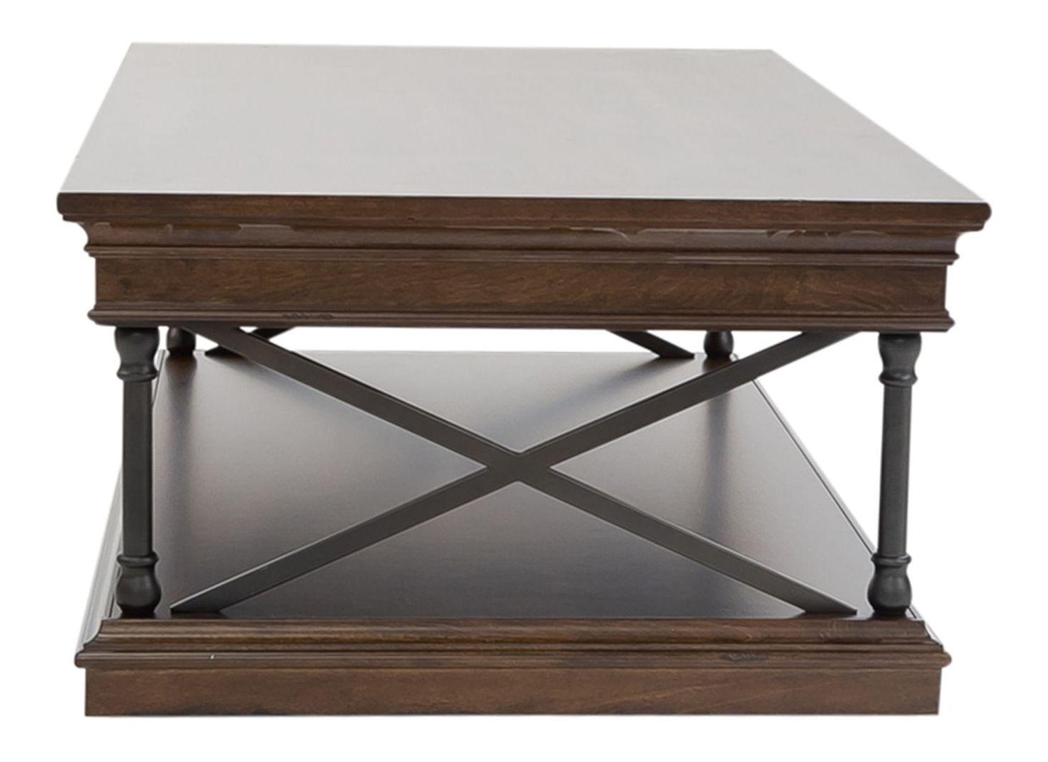 Tribeca Rectangular Wood Cocktail Set | Cordovan Brown