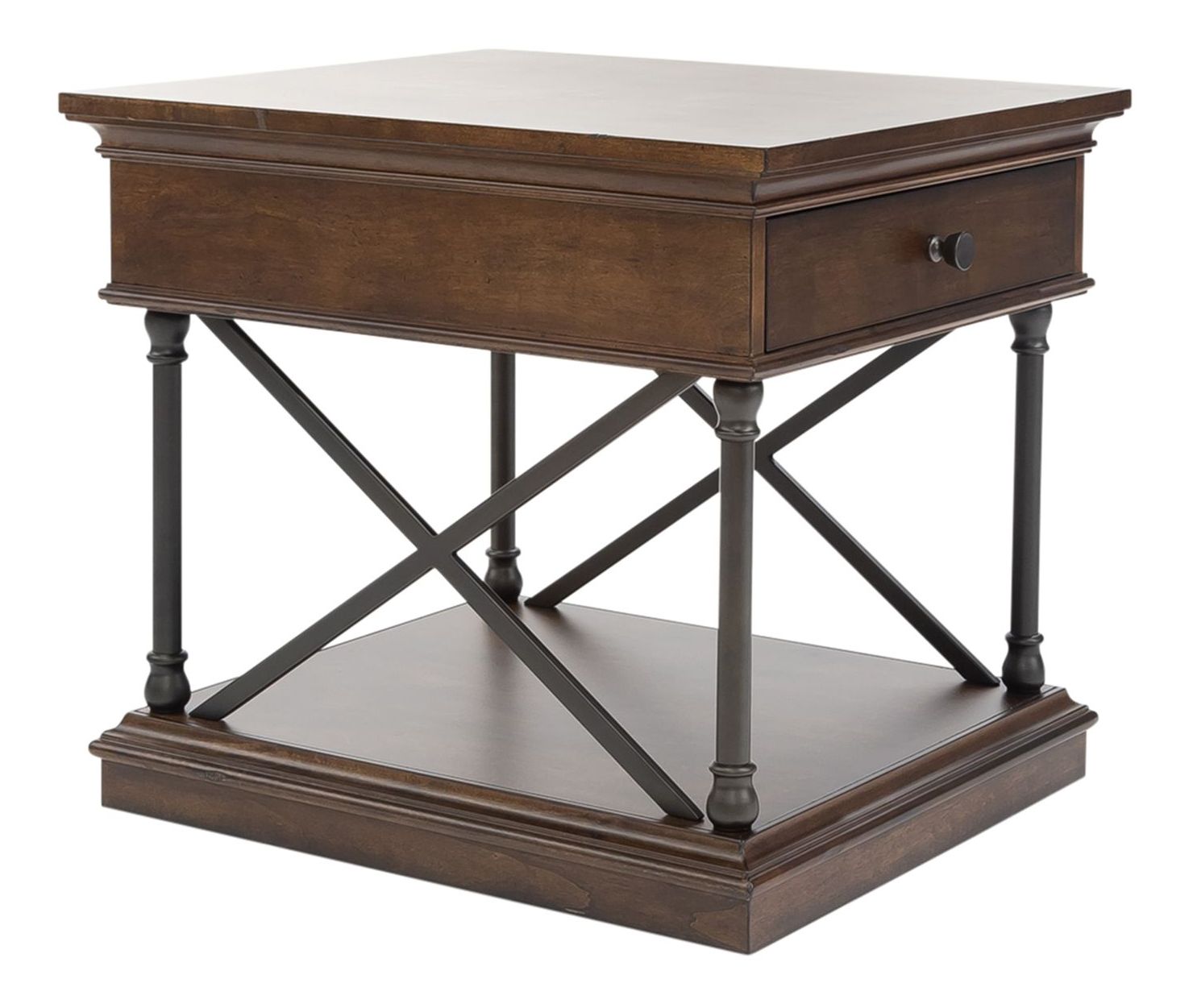 Tribeca Rectangular Wood Cocktail Set | Cordovan Brown