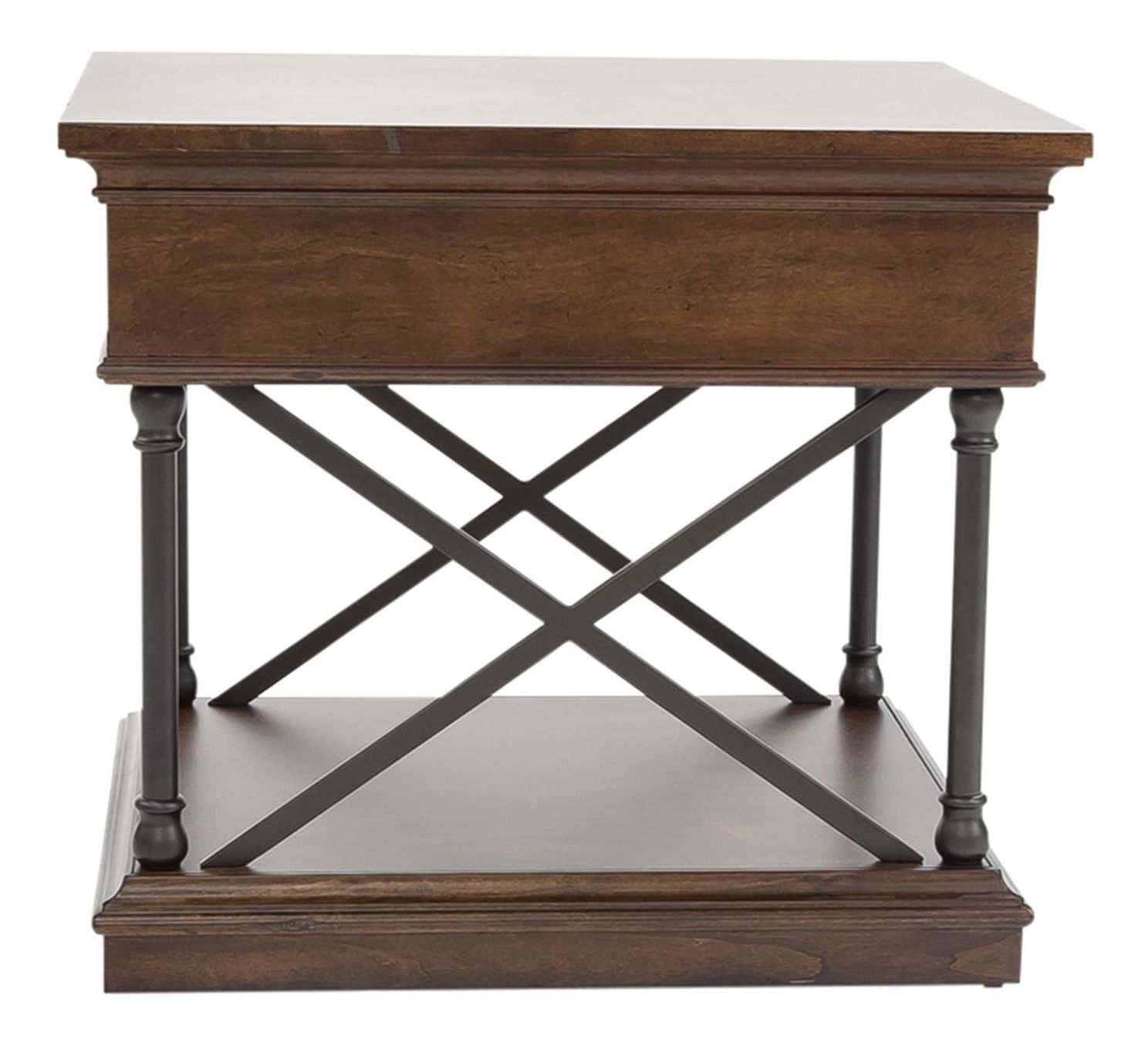 Tribeca Rectangular Wood End Table w/Drawer