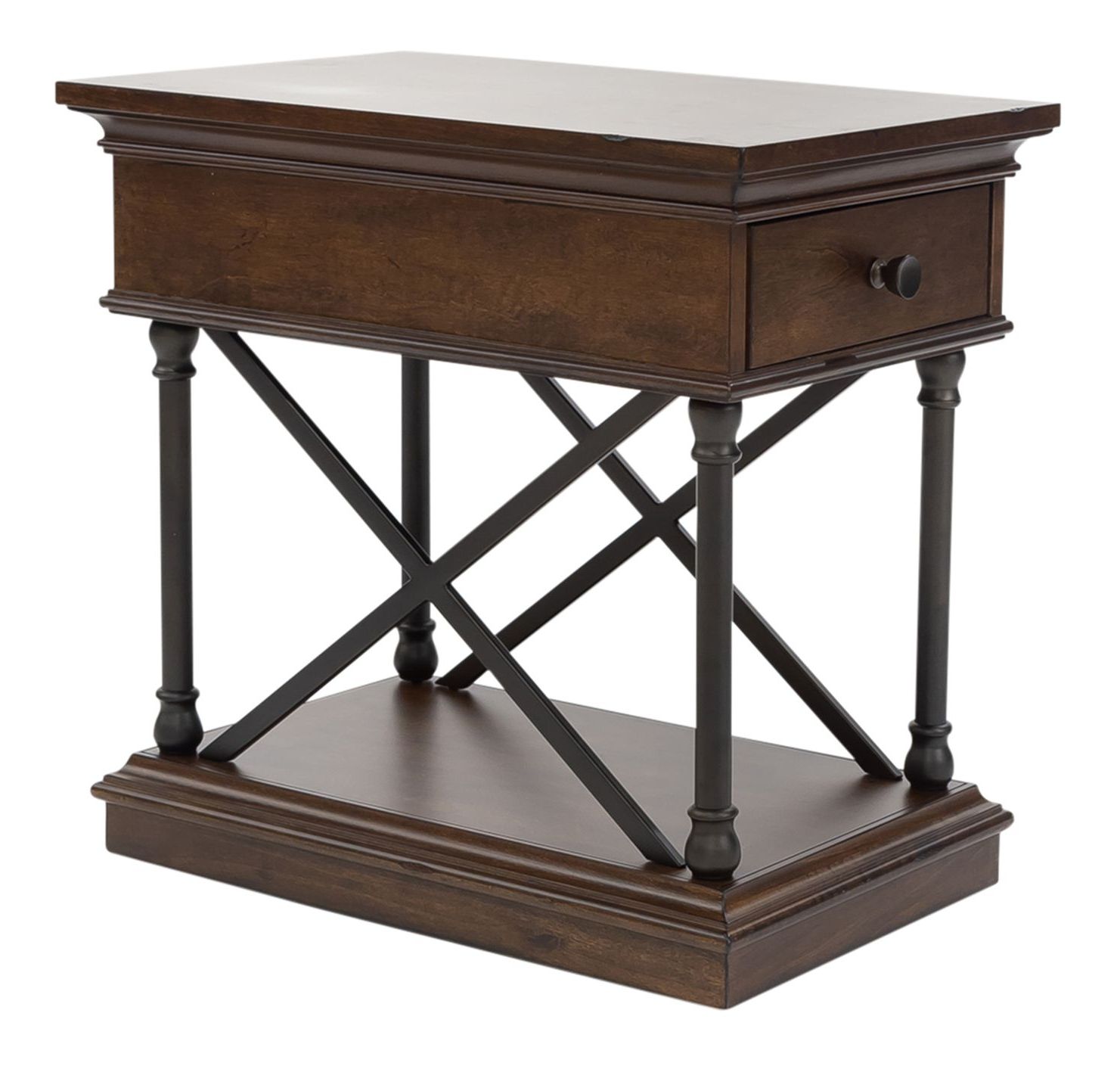 Tribeca Rectangular Wood Cocktail Set | Cordovan Brown