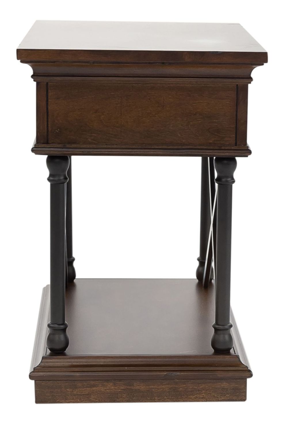 Tribeca Rectangular Wood Chair Side Table w/Drawer