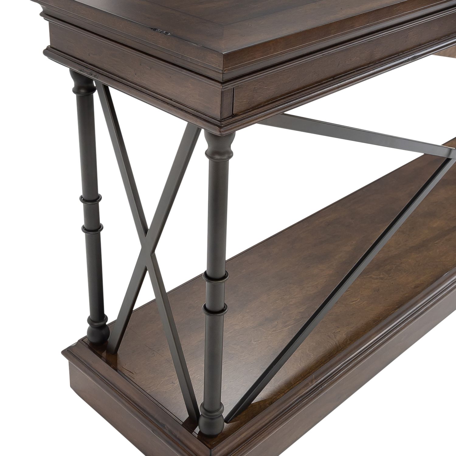 Tribeca Rectangular Wood Cocktail Set | Cordovan Brown