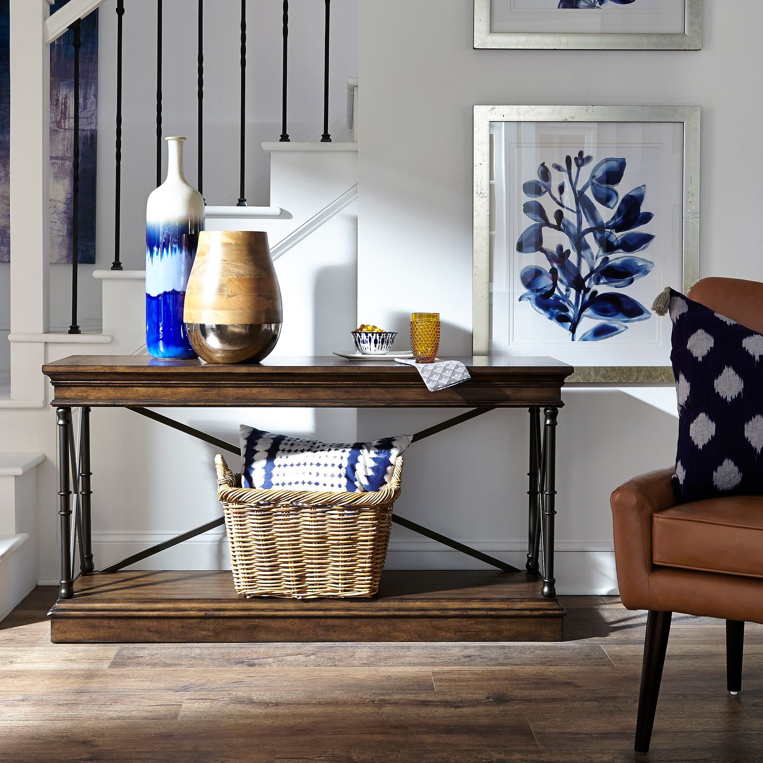 Tribeca Rectangular Wood Sofa Table