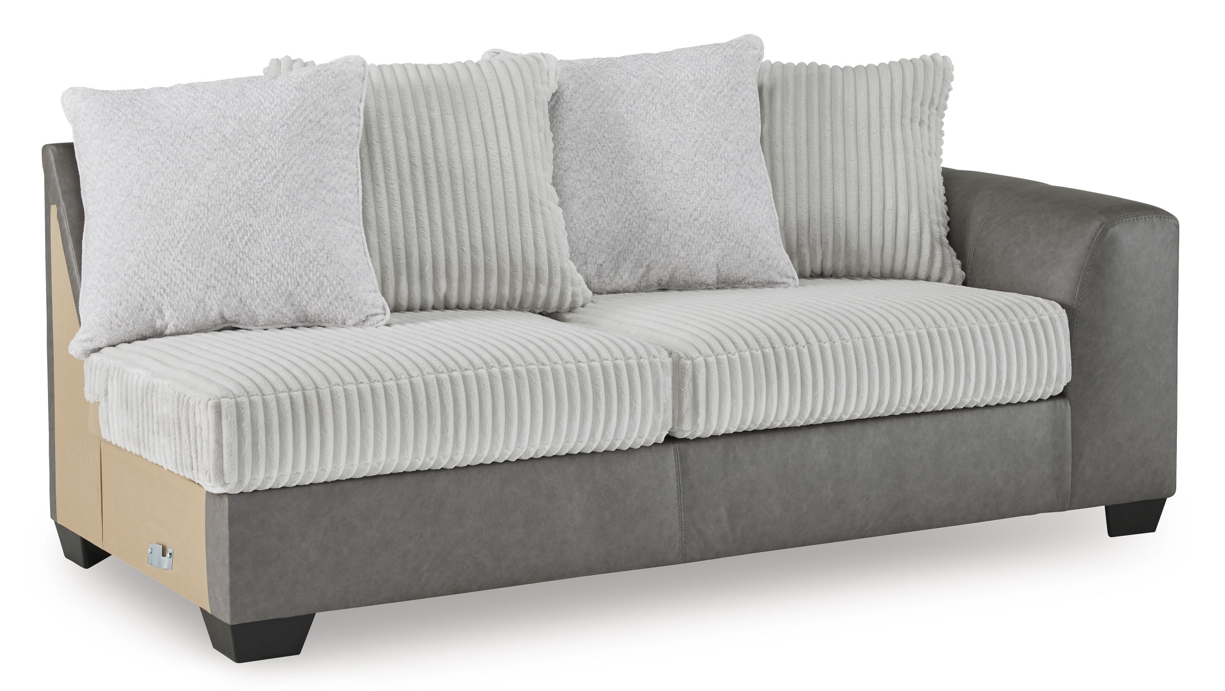 Ashley Furniture Clairette Court Alloy 2pc Sectional With LAF Chaise