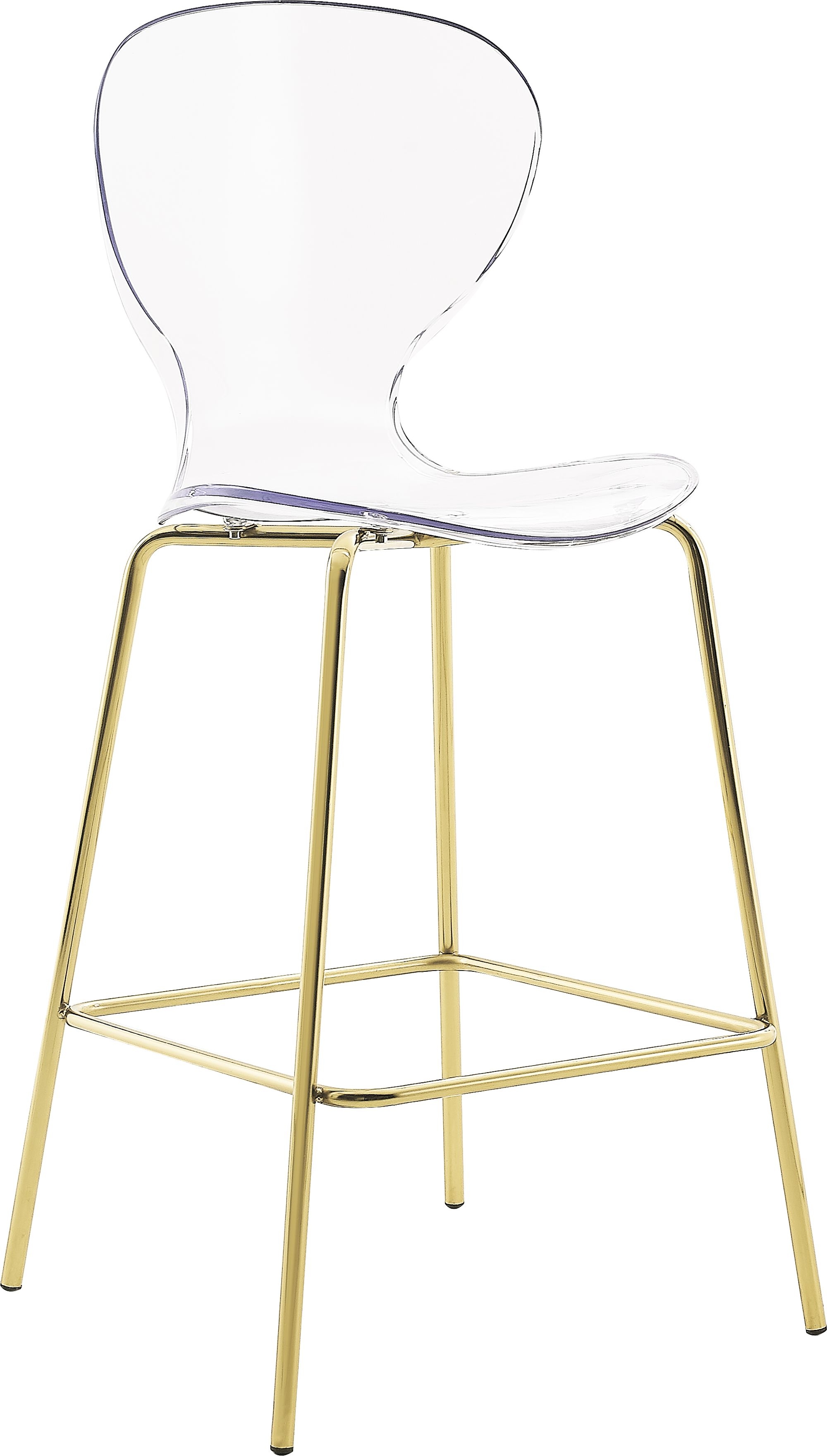 Clarion Polycarbonate Counter Stool with Metal Frame