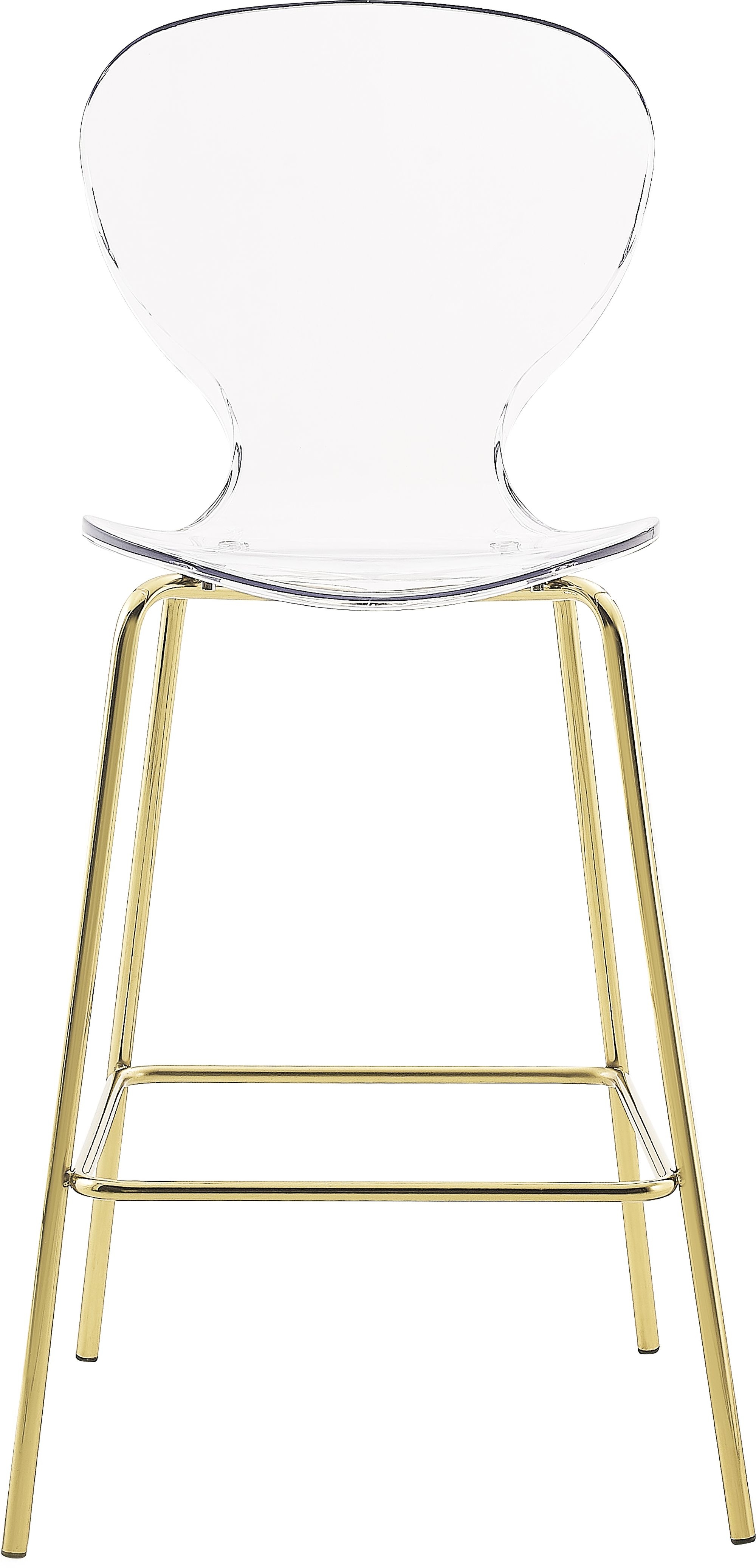 Clarion Polycarbonate Counter Stool with Metal Frame