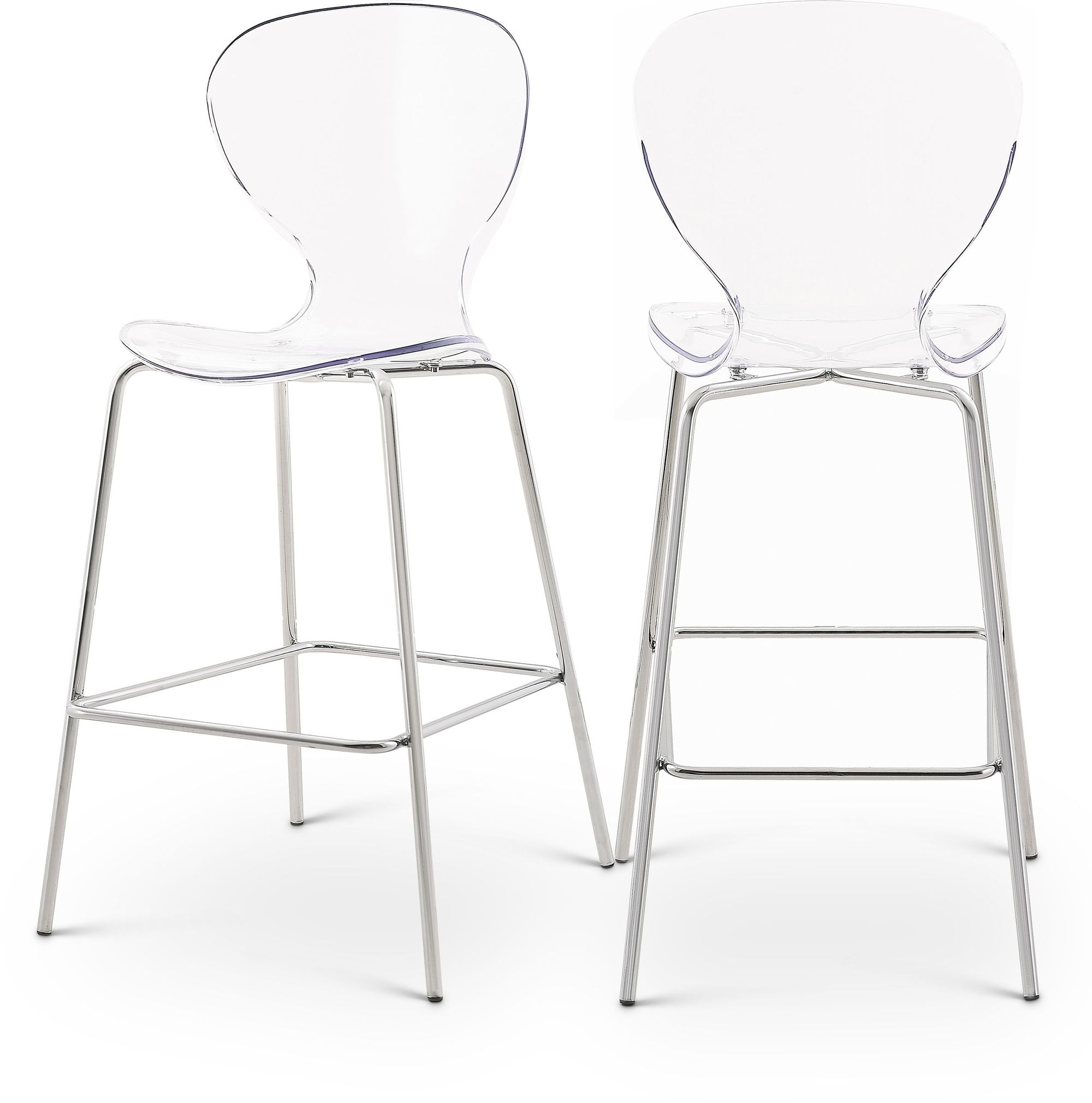 Clarion Polycarbonate Counter Stool with Metal Frame