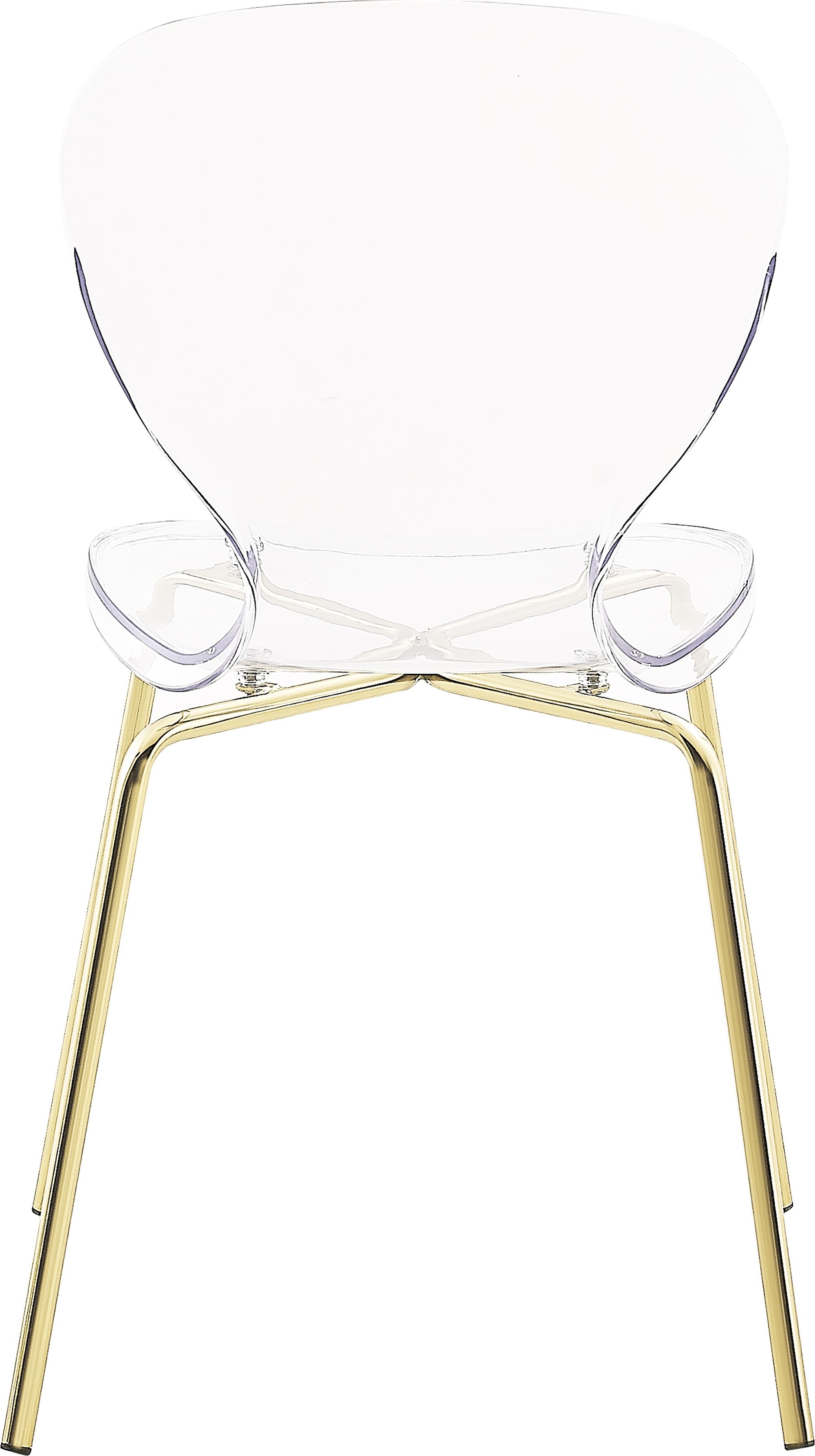 Clarion Polycarbonate Dining Chair with Metal Frame