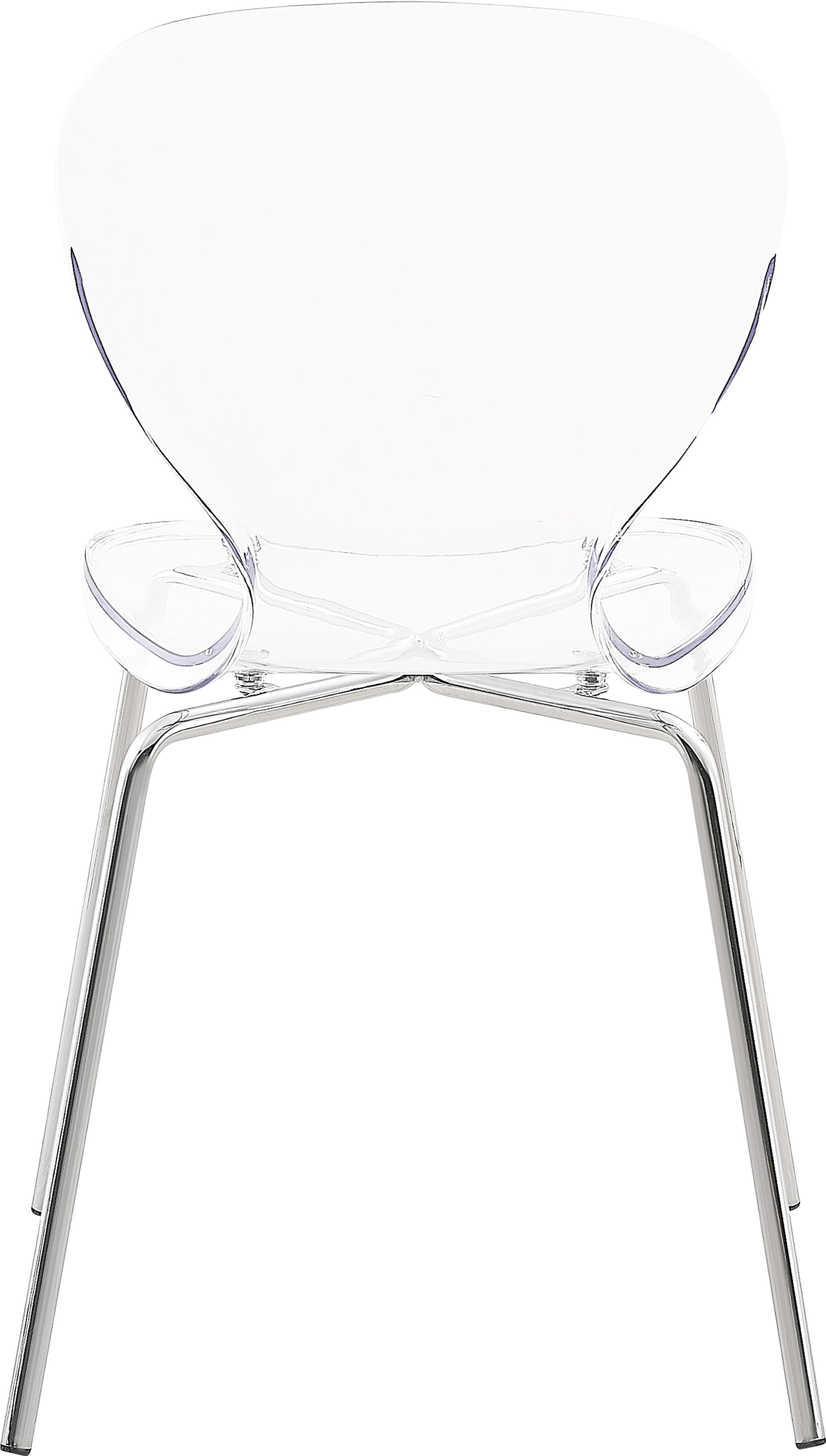 Clarion Polycarbonate Dining Chair with Metal Frame