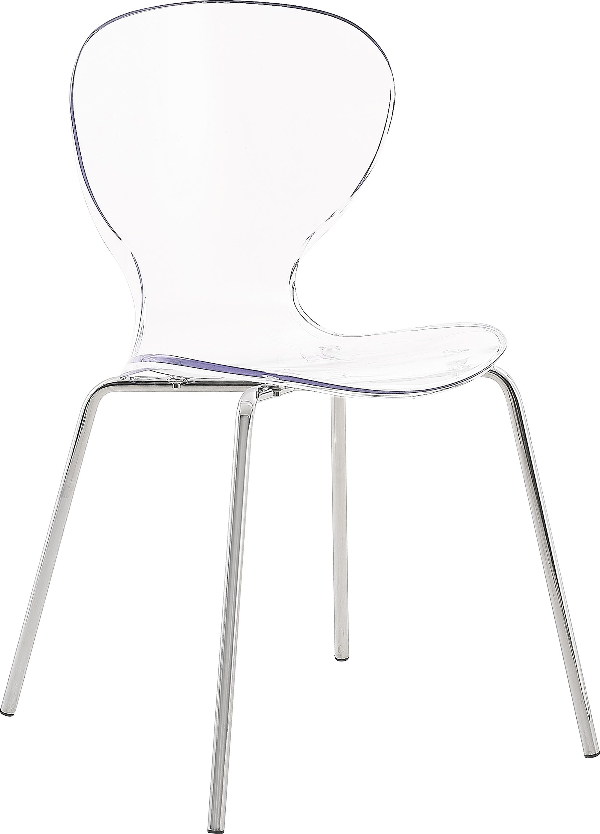 Clarion Polycarbonate Dining Chair with Metal Frame