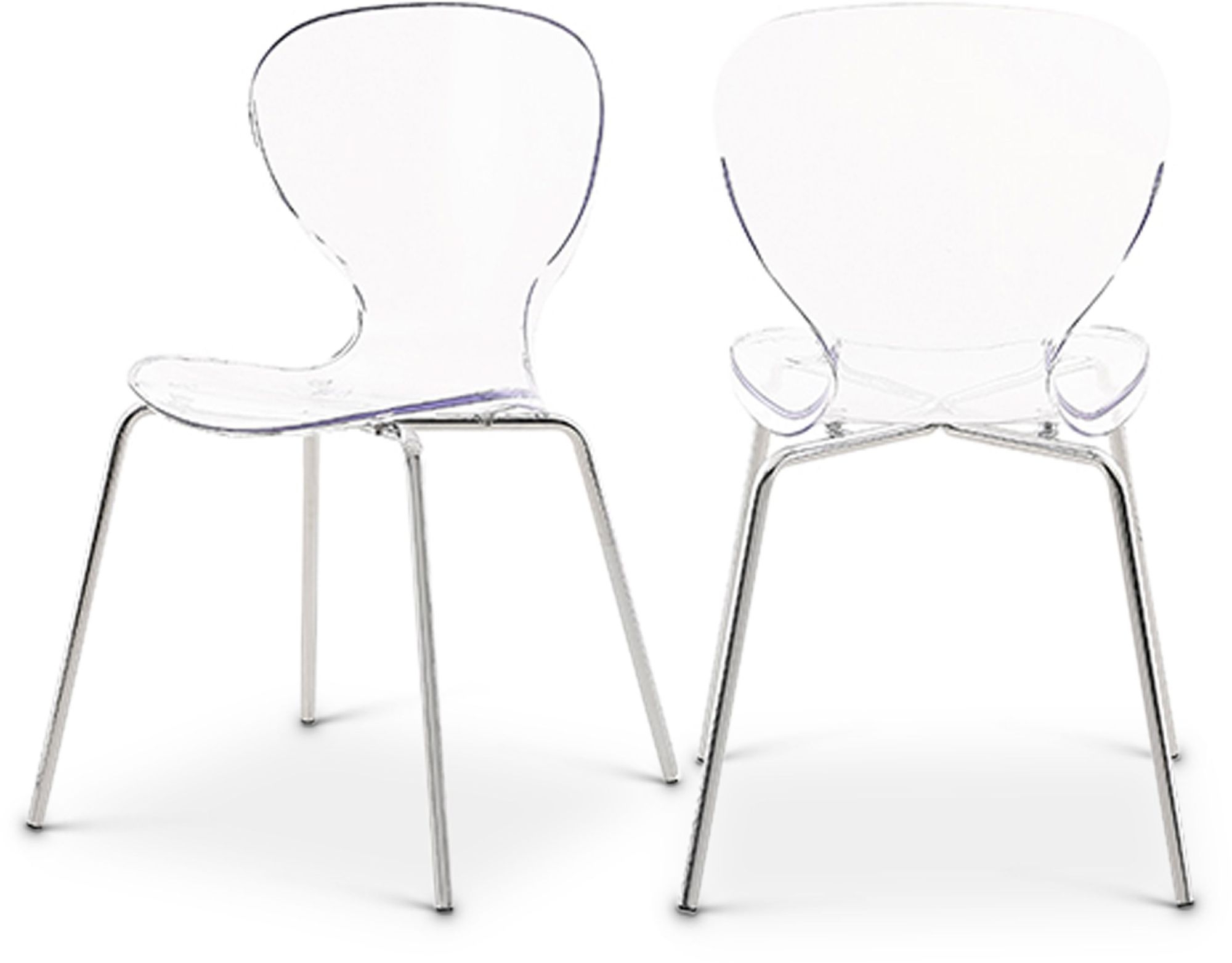 Clarion Polycarbonate Dining Chair with Metal Frame