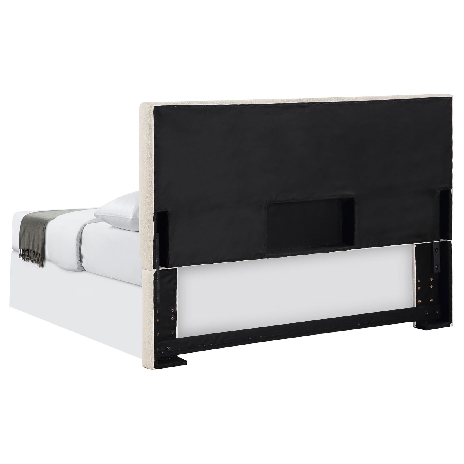 Pirro Fabric Upholstered Headboard, King Size