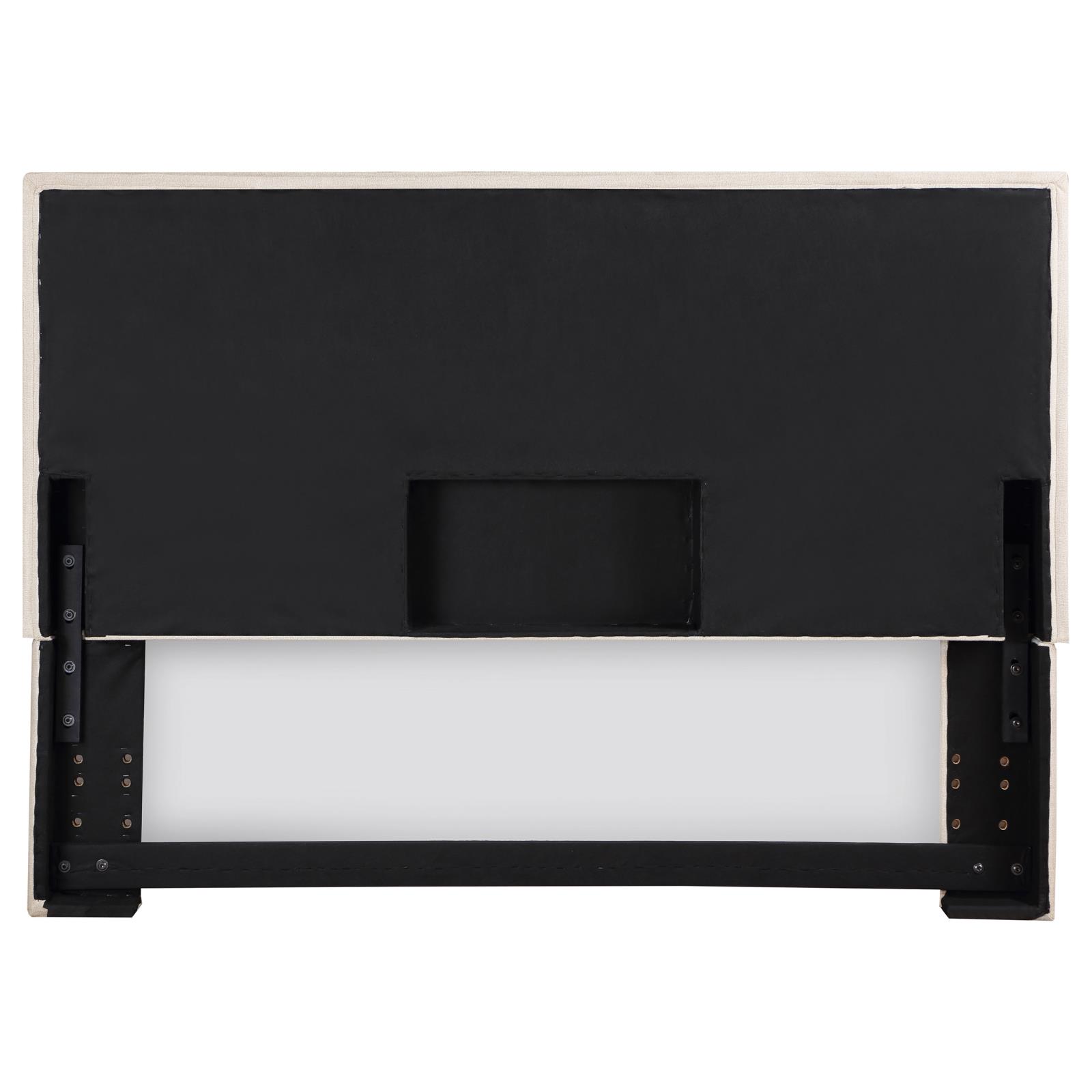 Izzy Fabric Upholstered Headboard Sand, Full/Queen Size