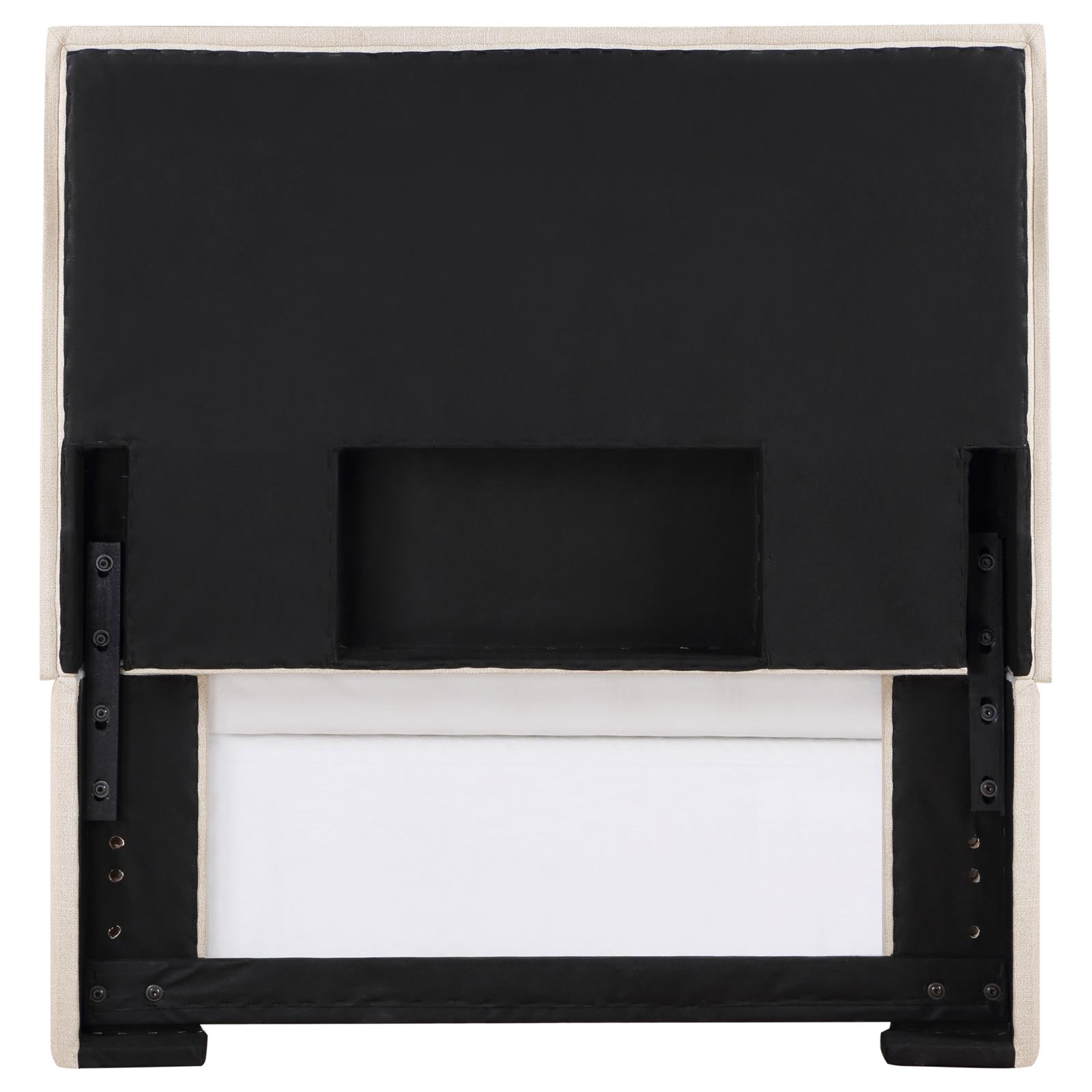 Izzy Fabric Upholstered Headboard, Twin Size
