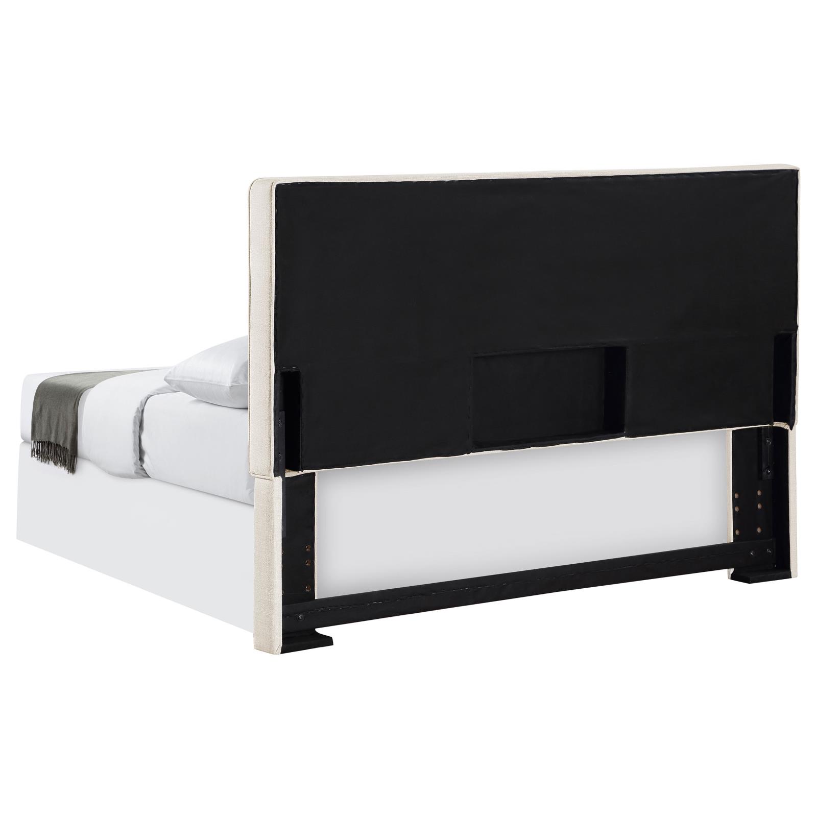 Kosmo Fabric Rectangular Upholstered Headboard, Full/Queen Size