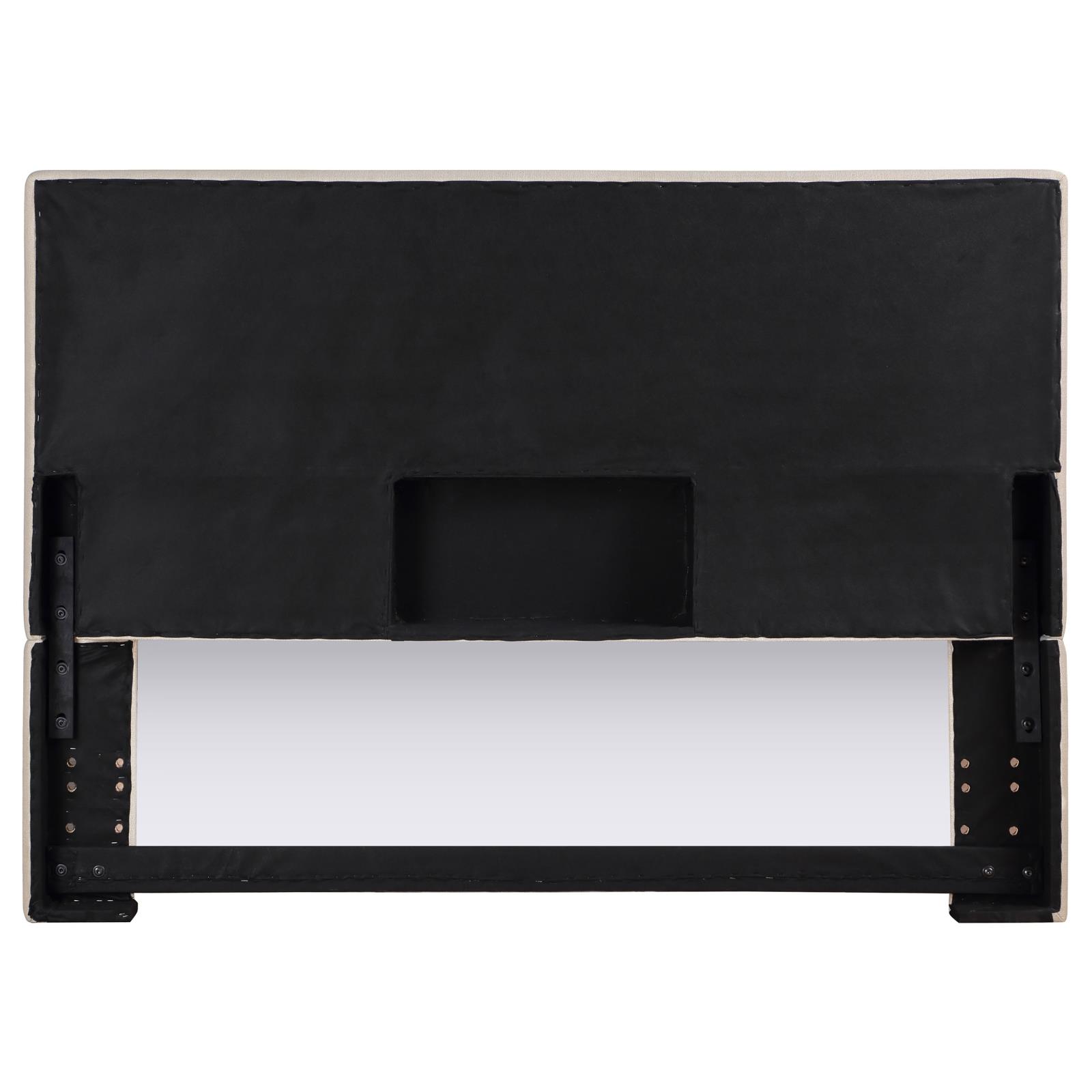 Kosmo Fabric Rectangular Upholstered Headboard, Full/Queen Size