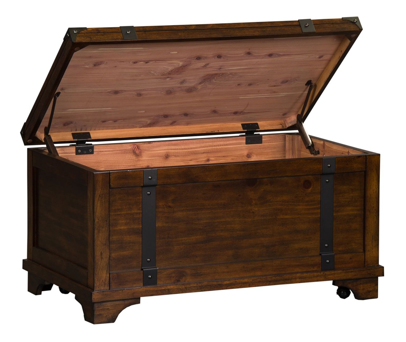 Aspen Skies Wood Storage Trunk