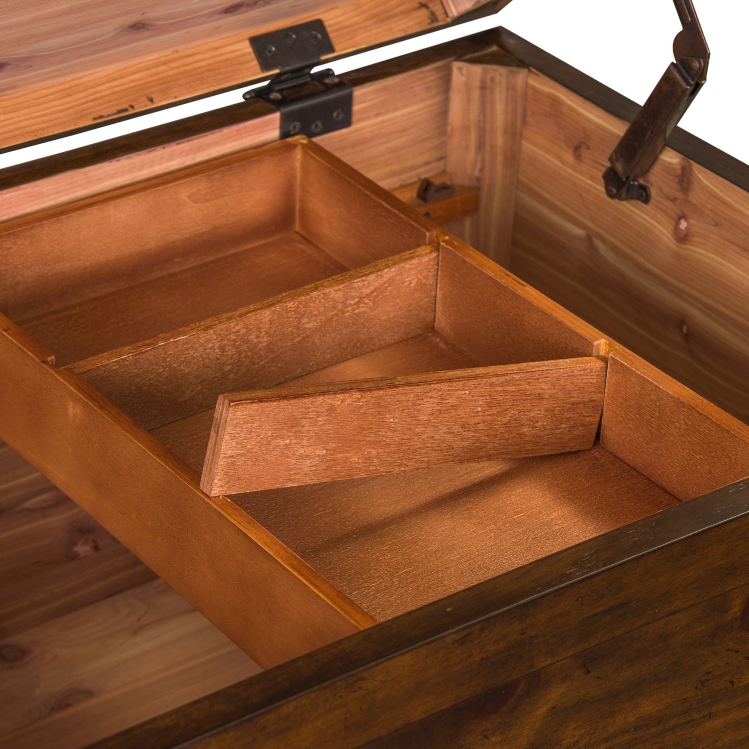 Aspen Skies Wood Storage Cocktail Set | Russet Brown