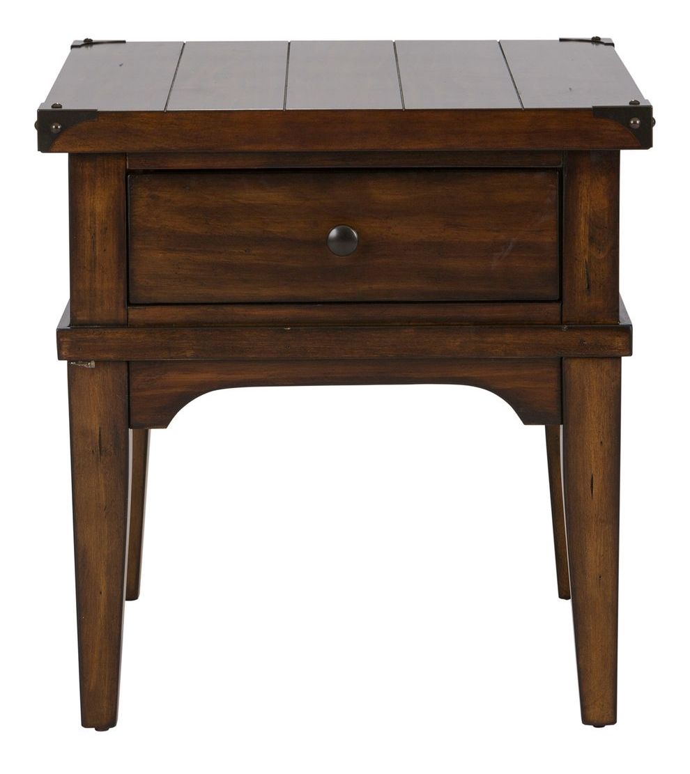 Aspen Skies Wood Storage Cocktail Set | Russet Brown