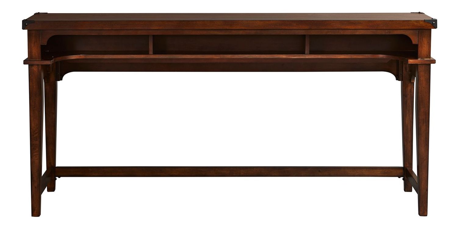Aspen Skies Rectangular Wood Console Bar Table