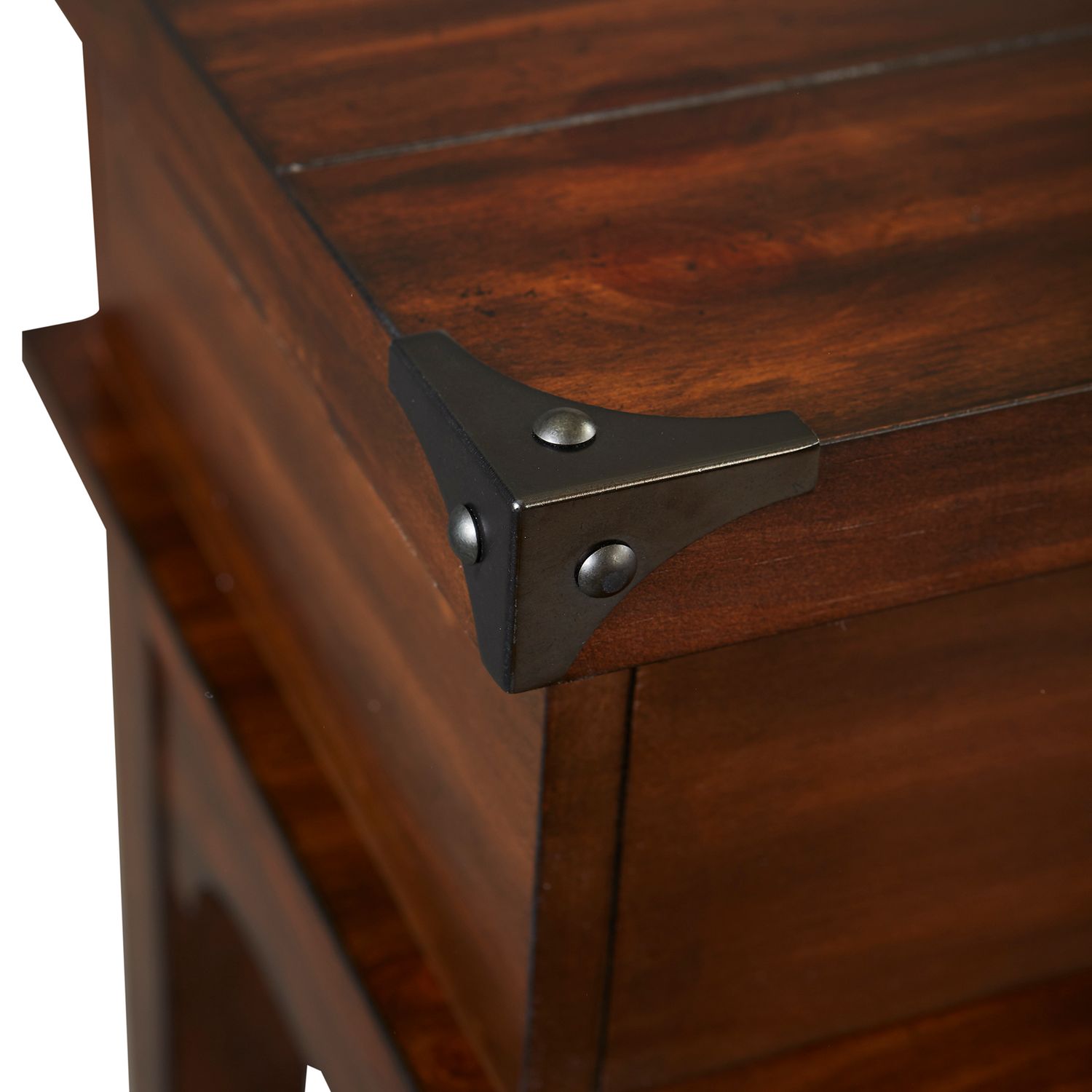 Aspen Skies Rectangular Wood Console Bar Table