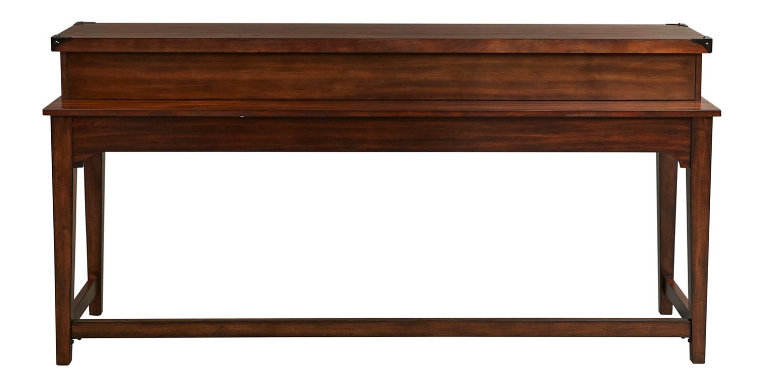 Aspen Skies Wood Console Bar Set | Russet Brown