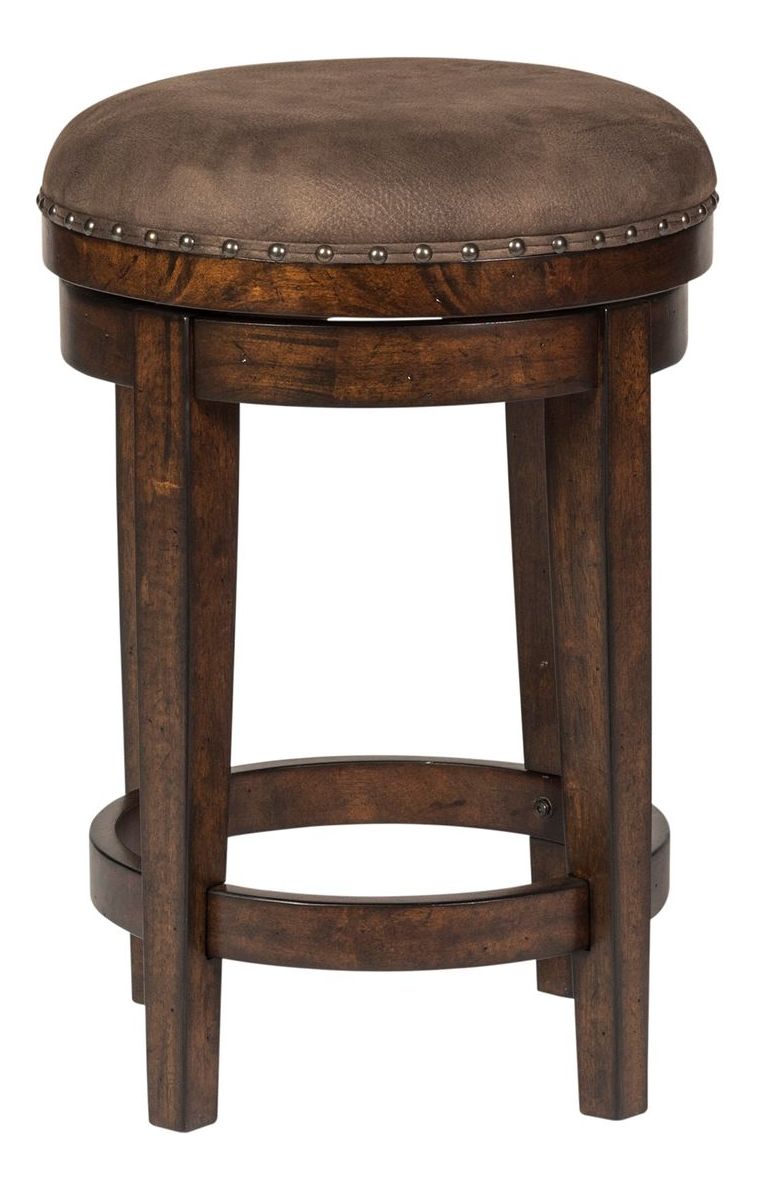 Aspen Skies Polyester/Wood Console Swivel Stool
