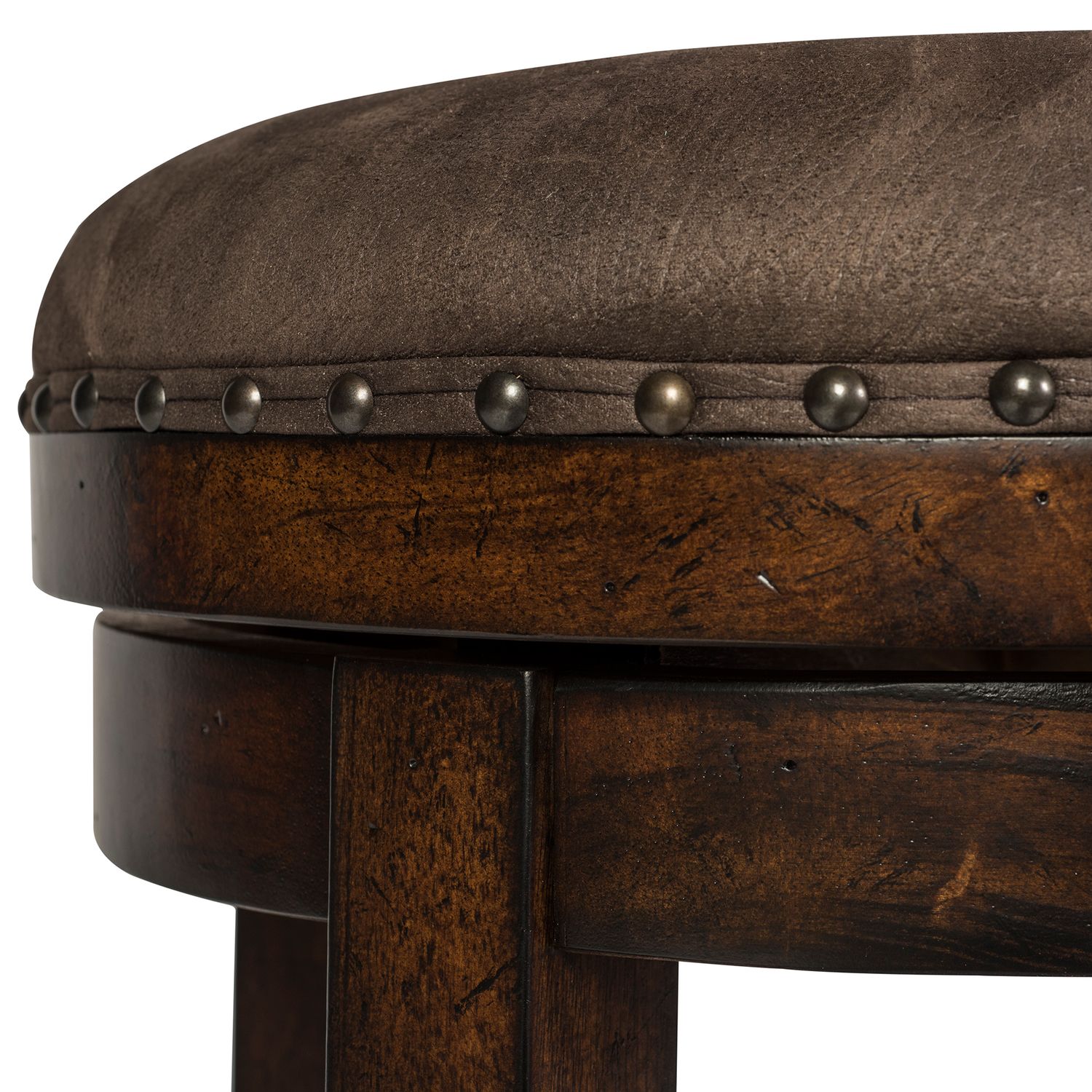 Aspen Skies Rustic Wood Console Bar Set | Russet Brown