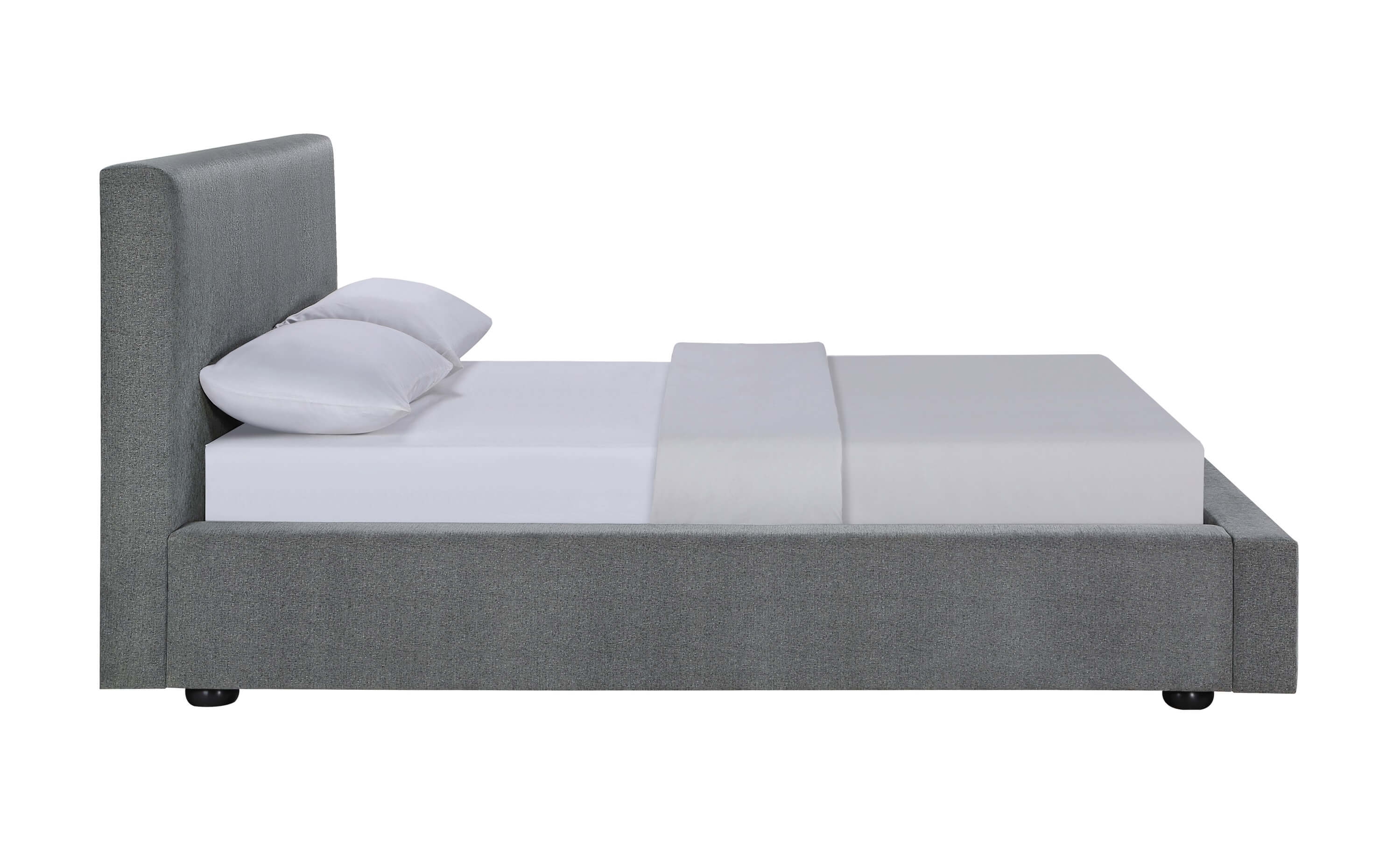 Gregory Fabric Upholstered Platform Bed, Queen Size