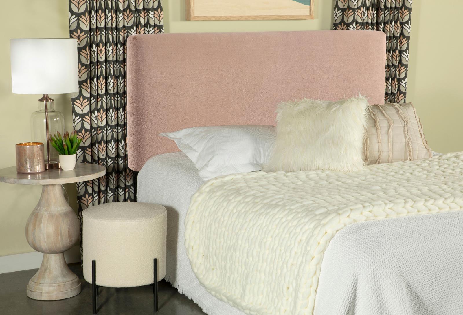 Gigi Fabric Rectangular Upholstered Headboard, Full/Queen Size