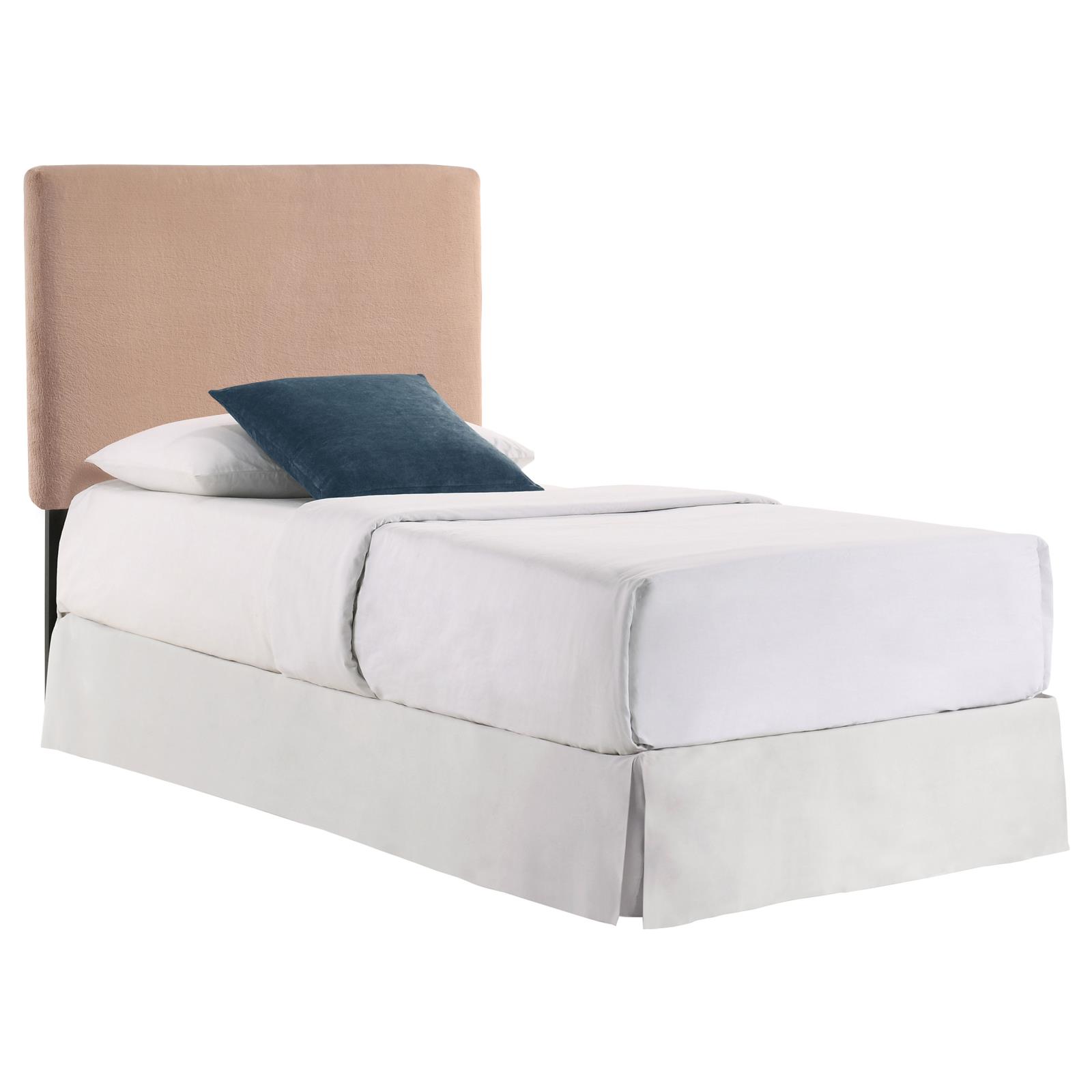 Gigi Fabric Rectangular Upholstered Headboard, Twin Size