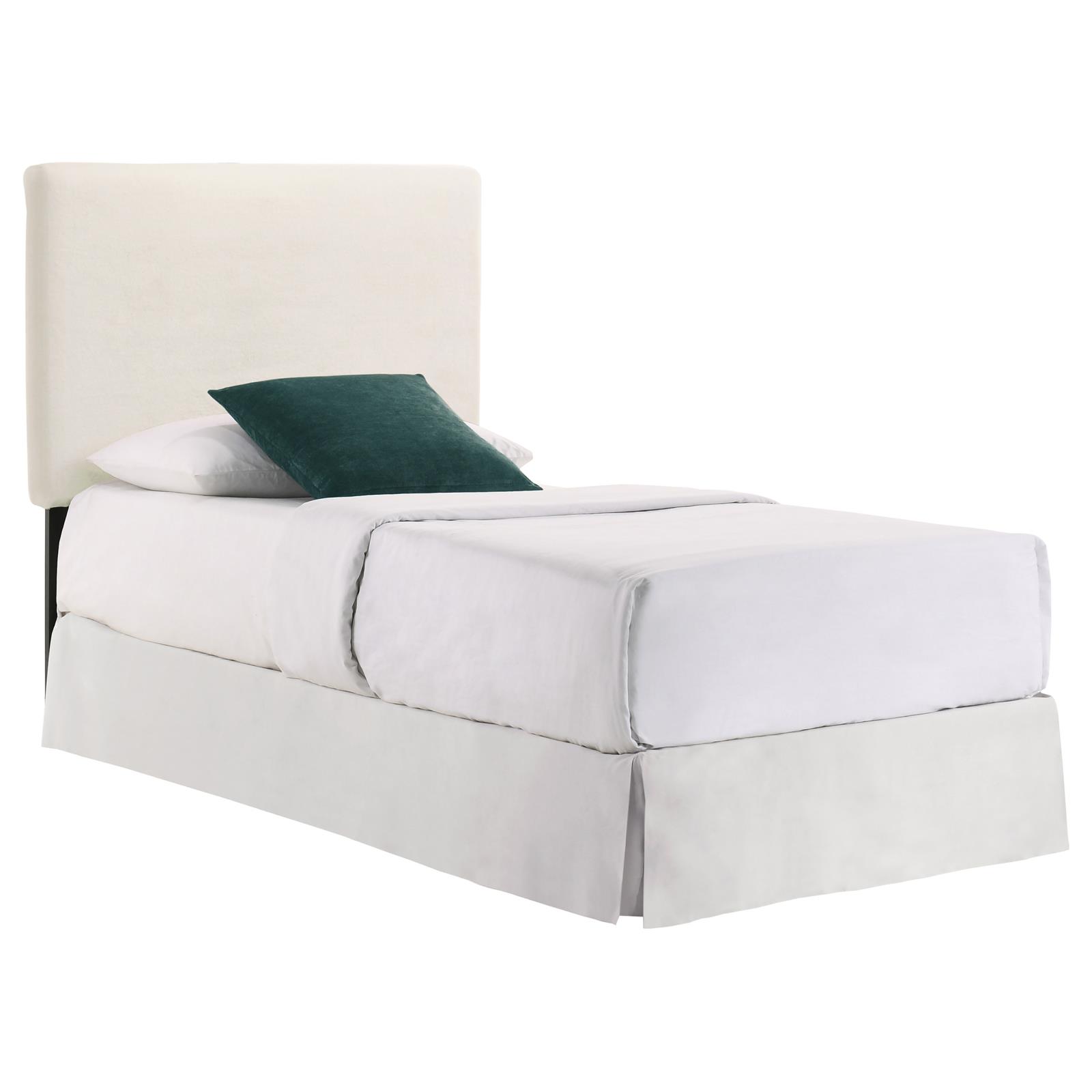 Gigi Fabric Rectangular Upholstered Headboard, Twin Size