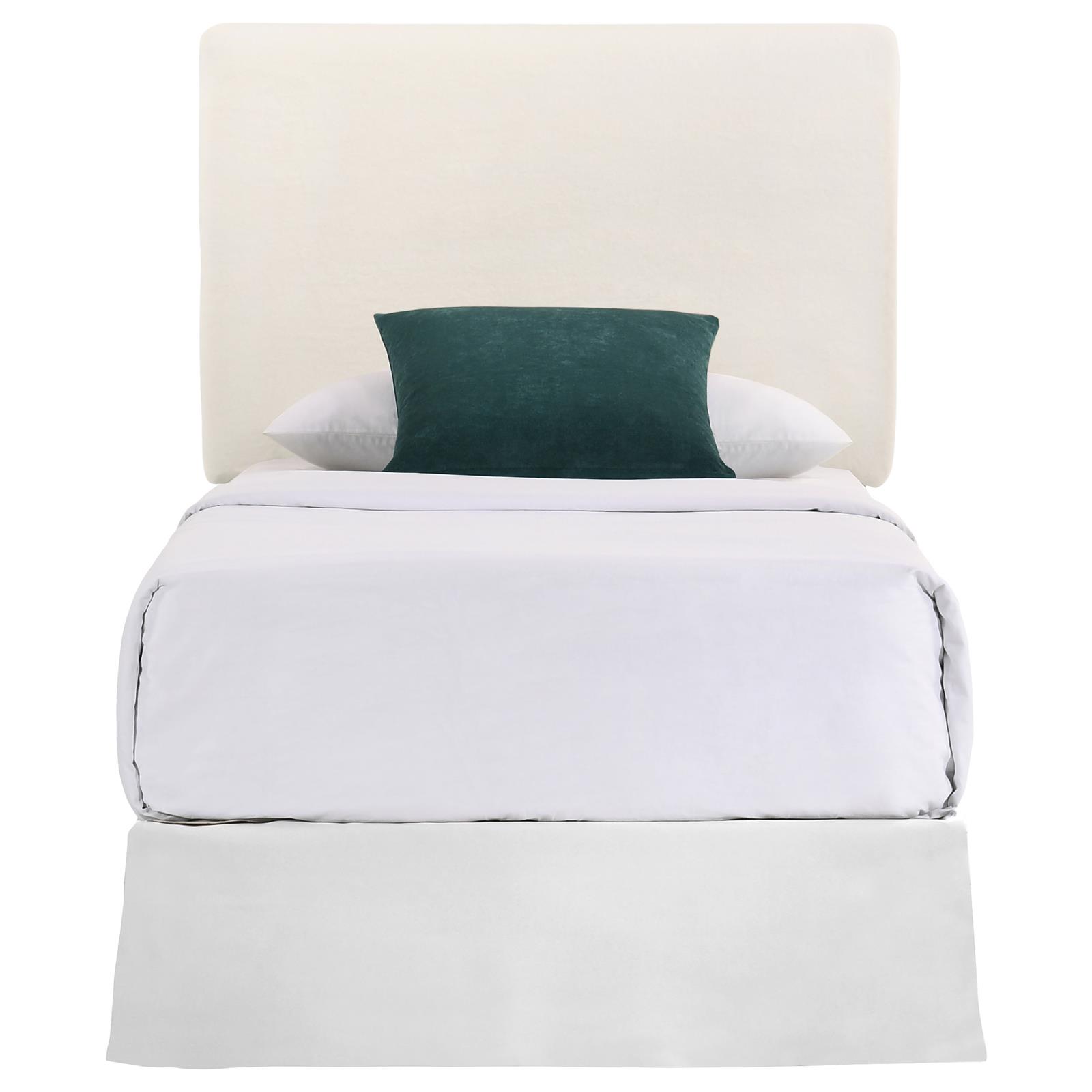 Gigi Fabric Rectangular Upholstered Headboard, Twin Size