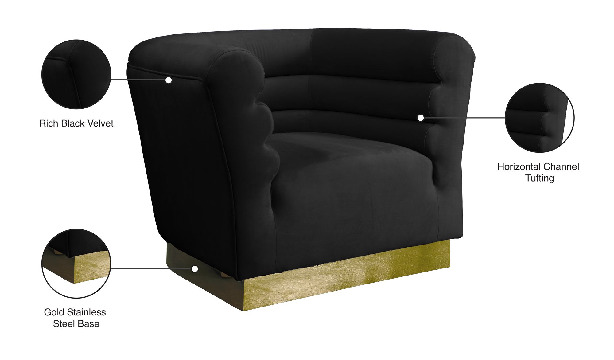 Bellini Velvet Chair