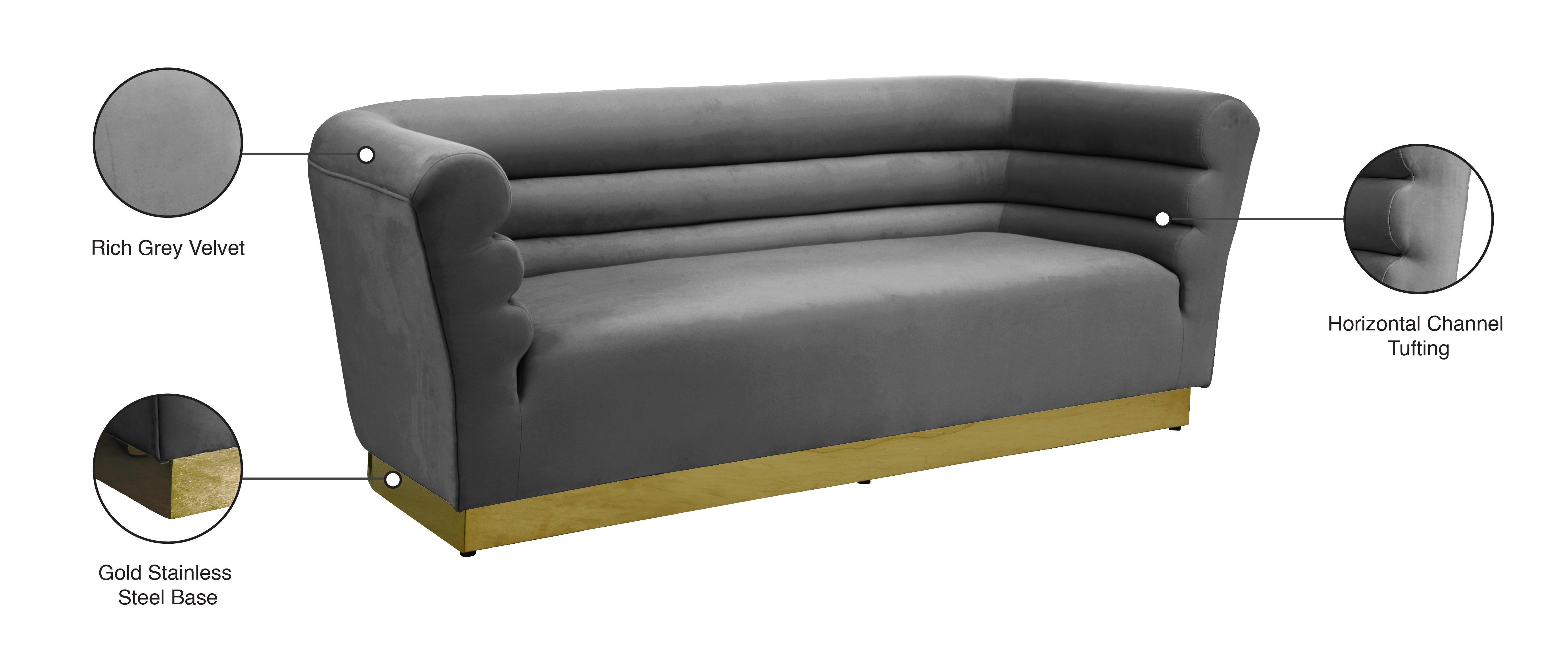 Bellini Velvet Sofa