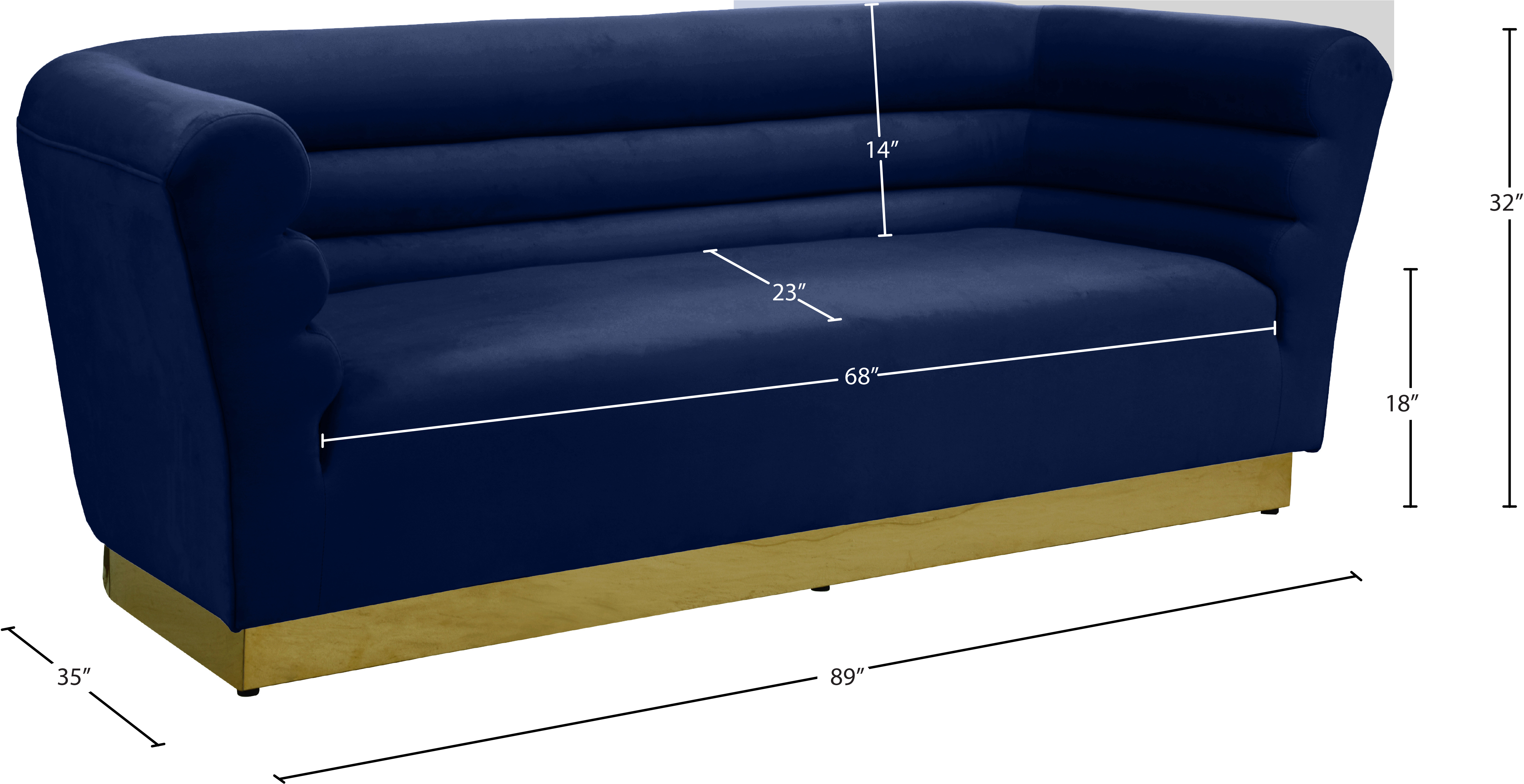 Bellini Velvet Sofa