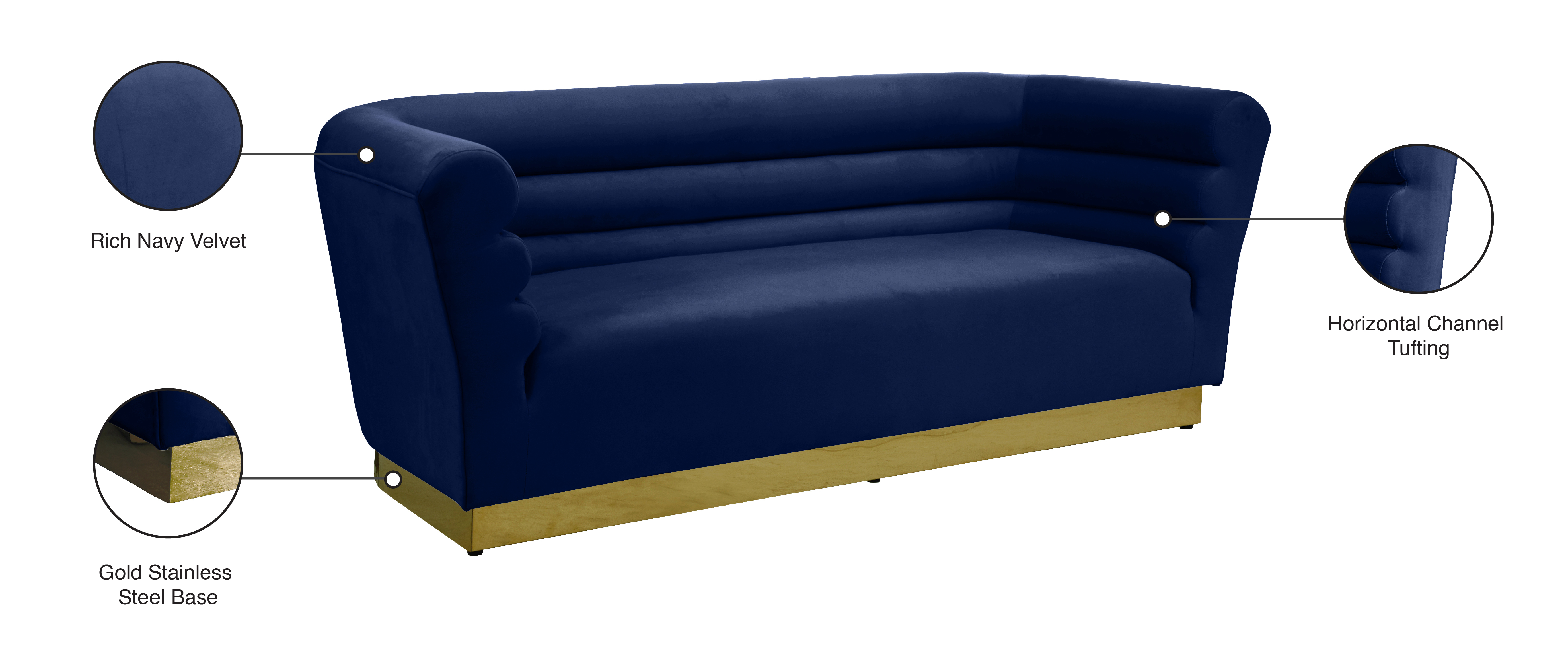 Bellini Velvet Sofa