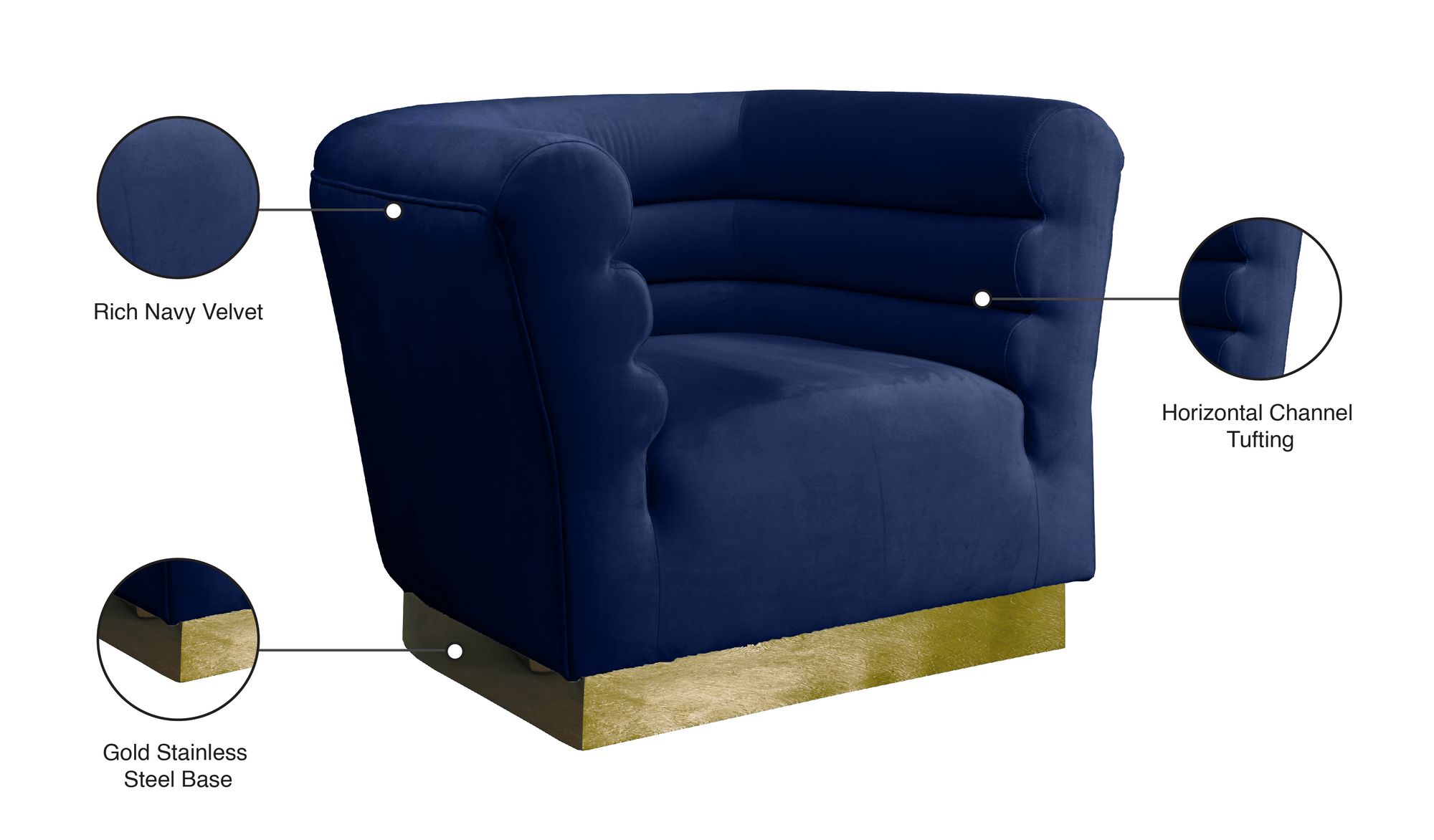 Bellini Velvet Chair