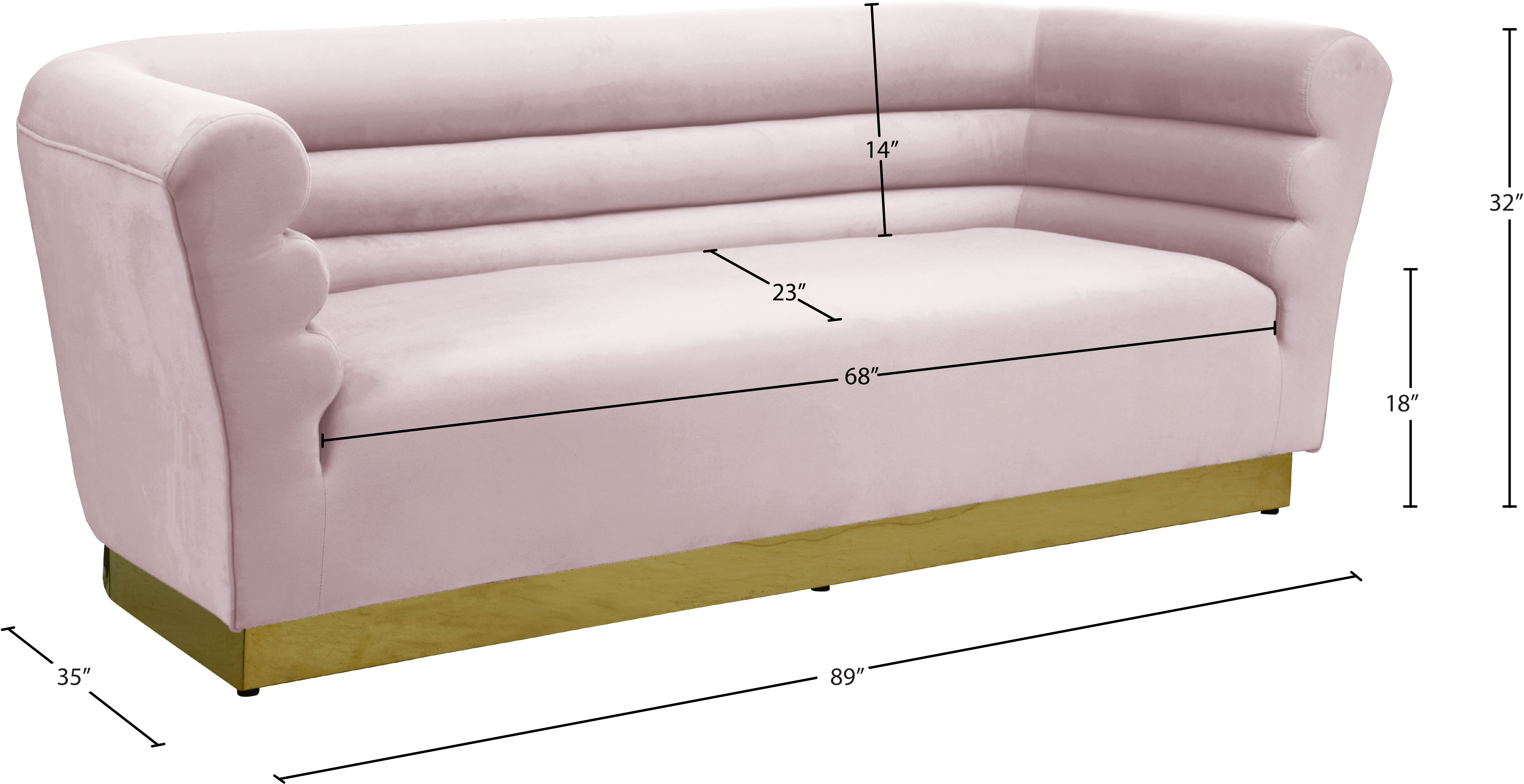 Bellini Velvet Sofa