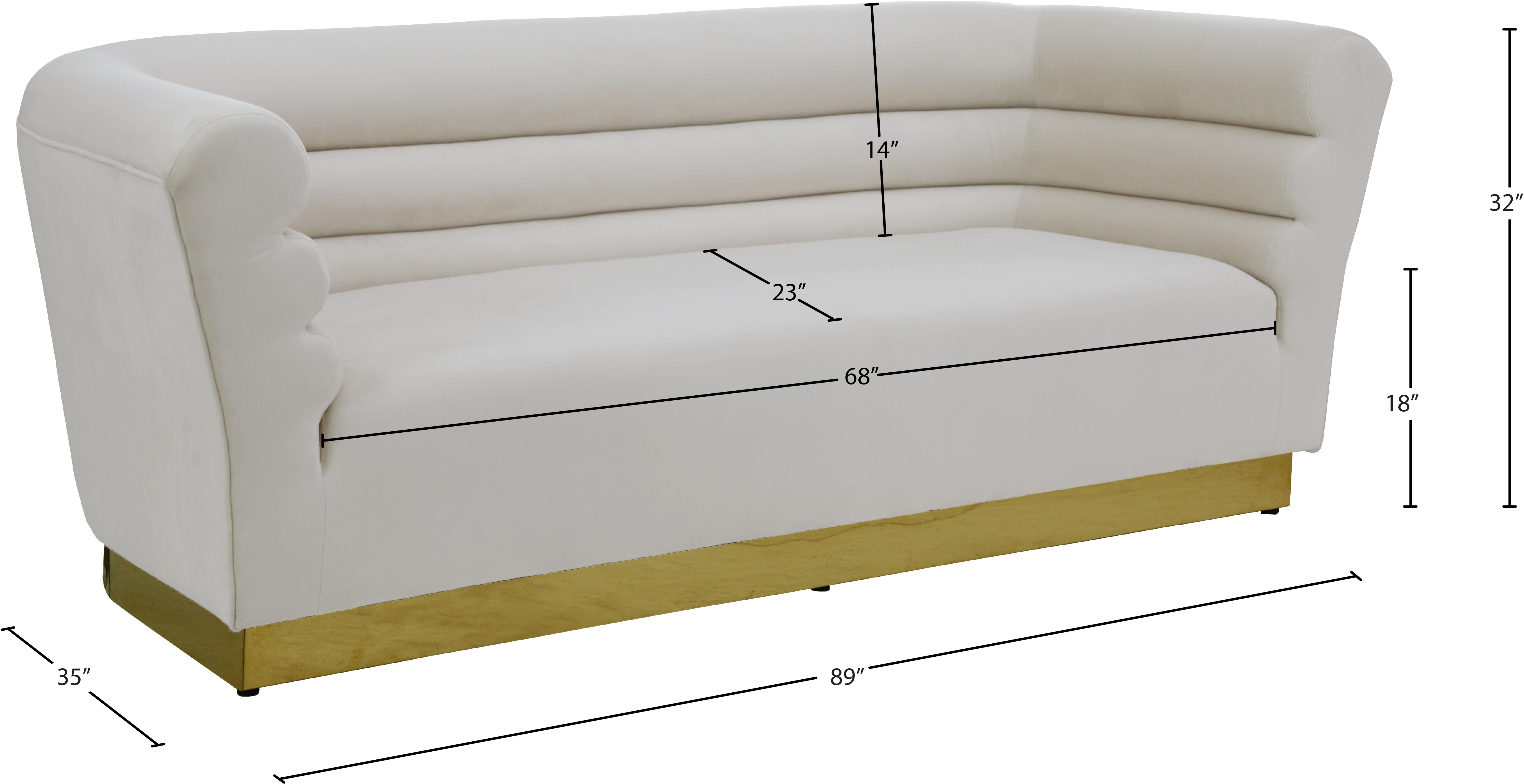 Bellini Velvet Sofa
