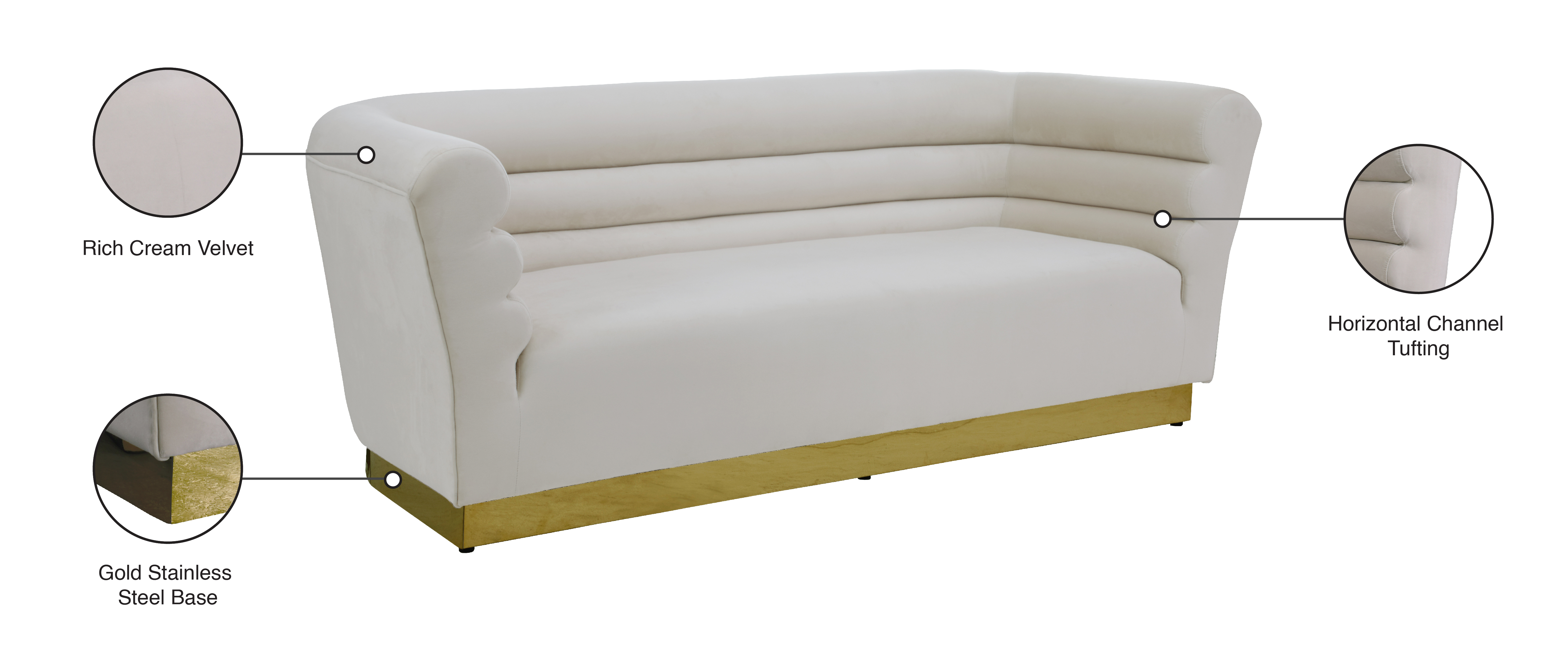 Bellini Velvet Sofa