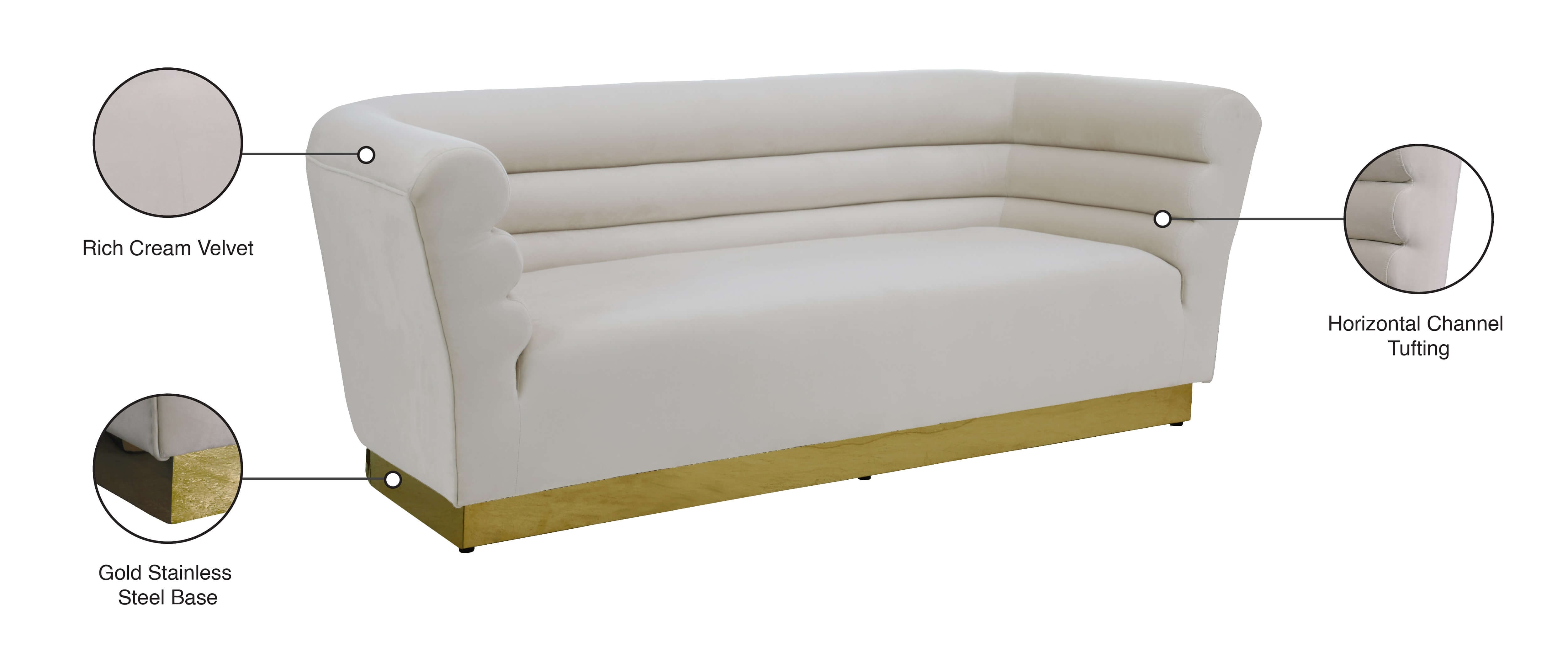 Bellini Velvet Sofa