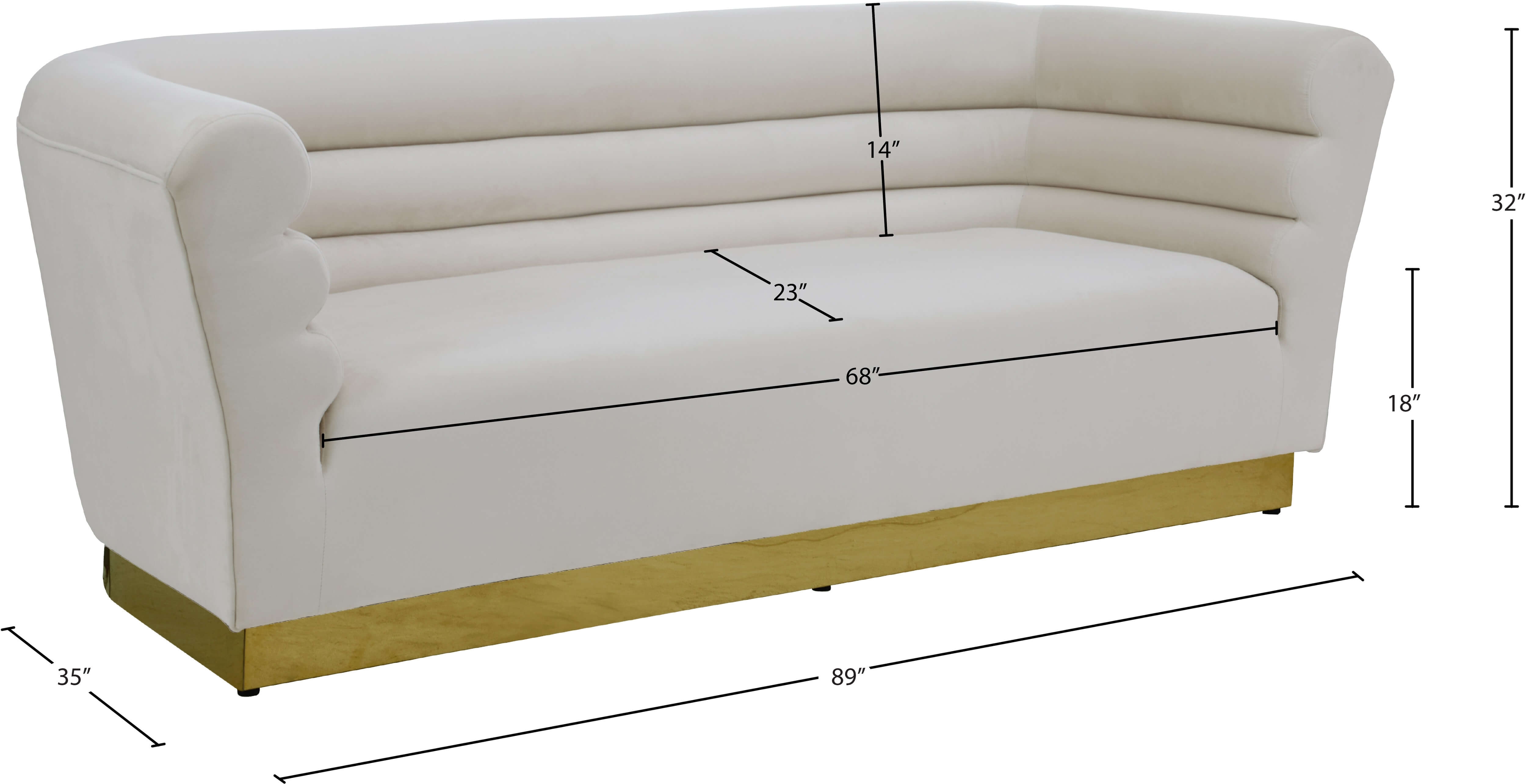 Bellini Velvet Sofa