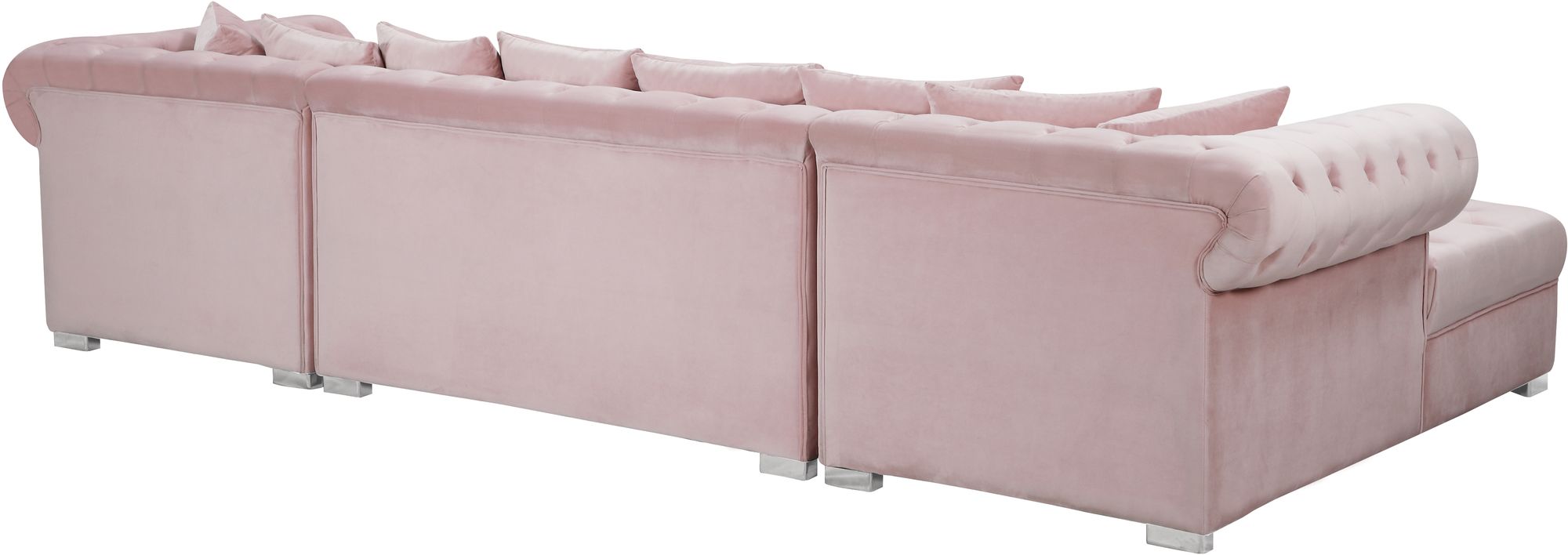 Presley 134" 3-Piece Velvet Sectional