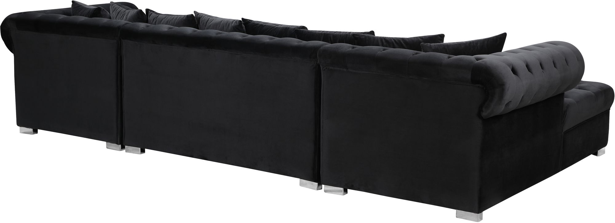 Presley 134" 3-Piece Velvet Sectional