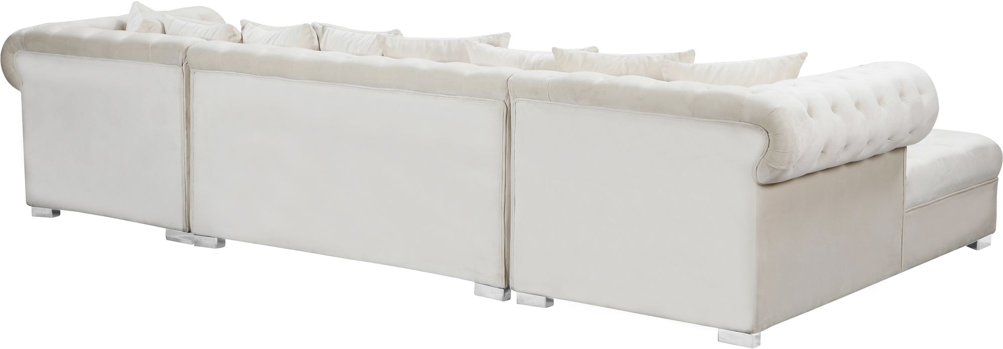 Presley 134" 3-Piece Velvet Sectional