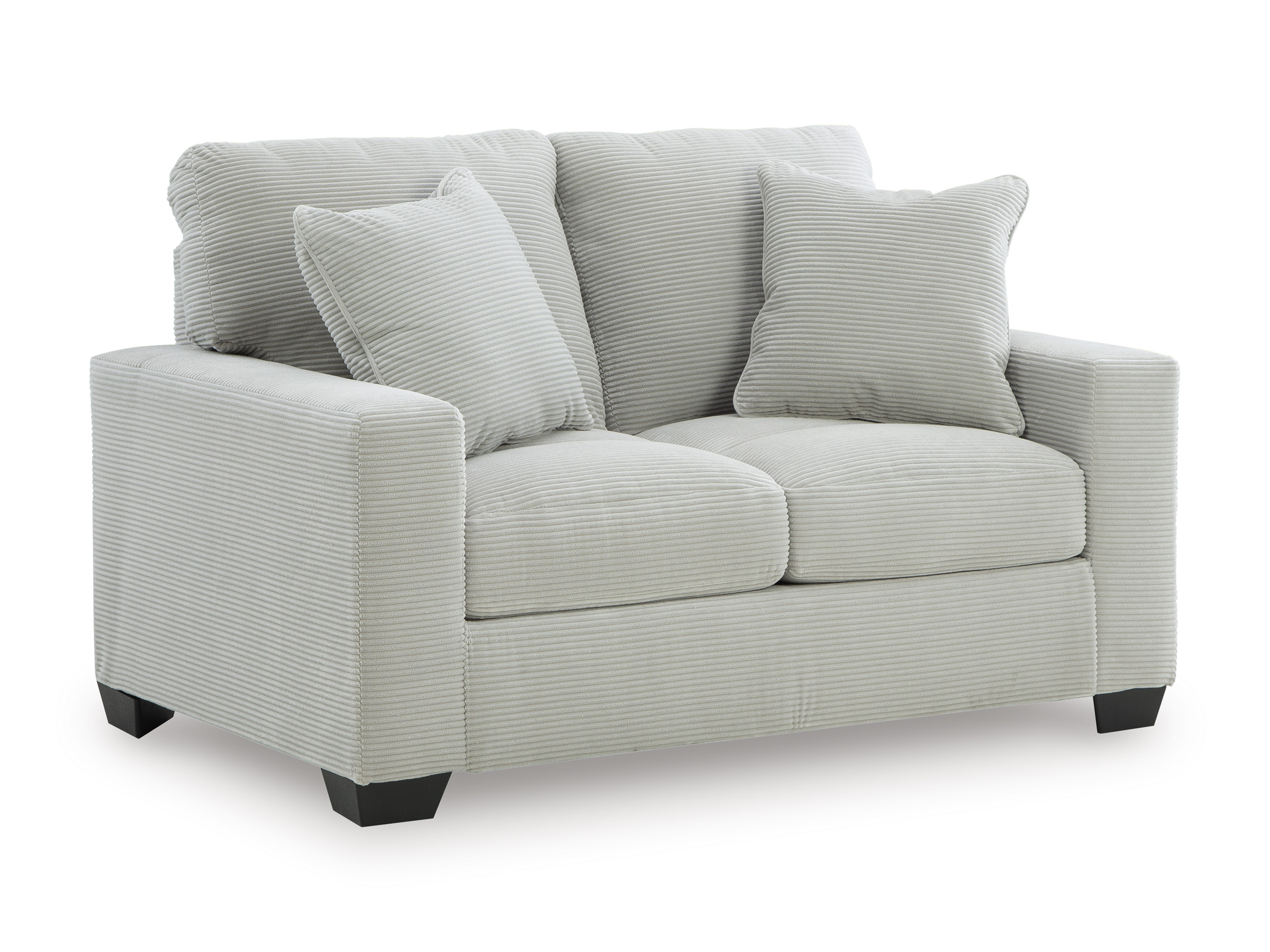 Greenbriar Modern Loveseat | Track Arm & Textured Upholstery