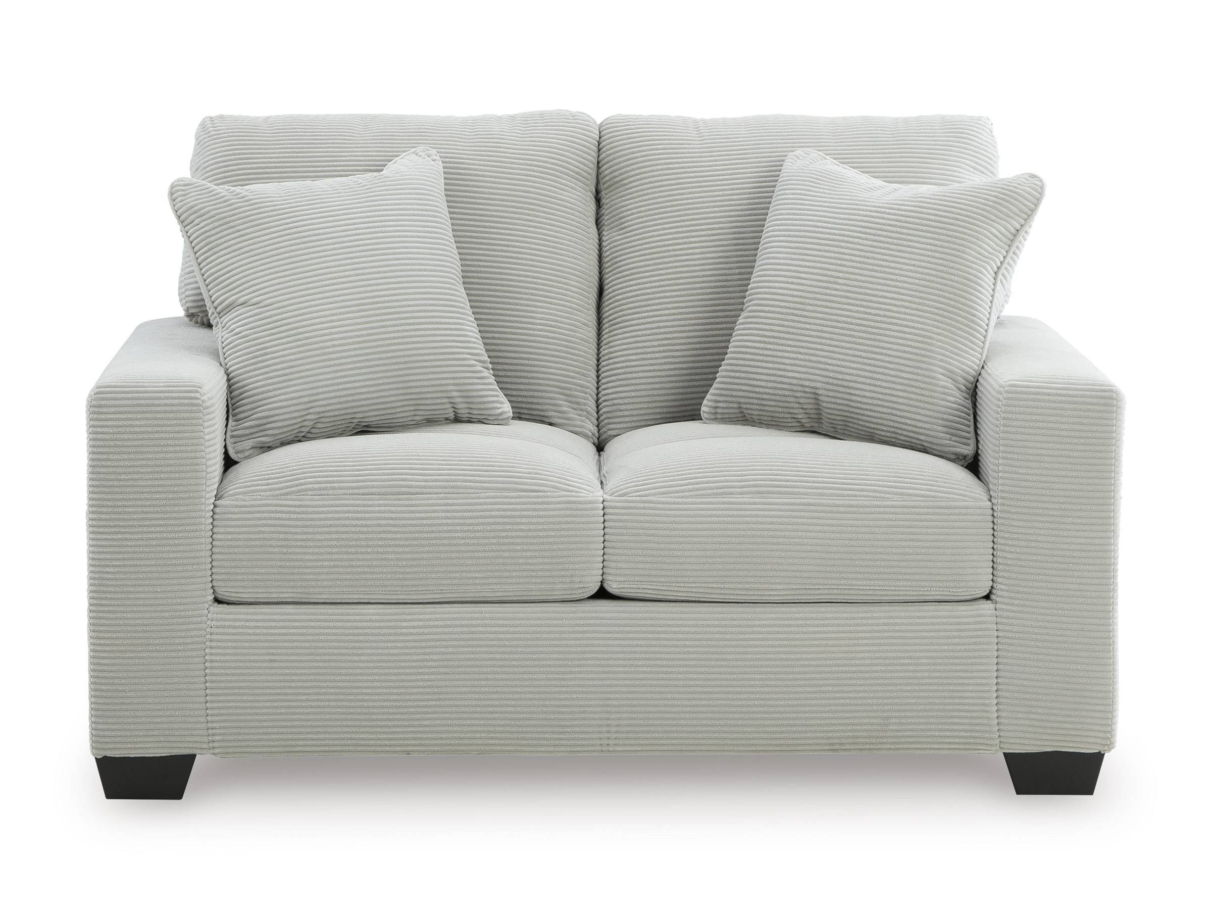 Greenbriar Modern Loveseat | Track Arm & Textured Upholstery