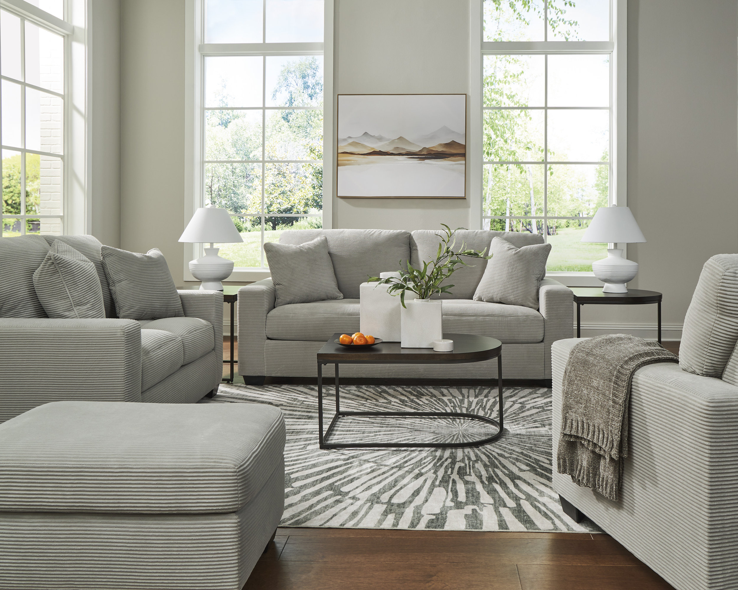 Greenbriar Polyester Living Room Set