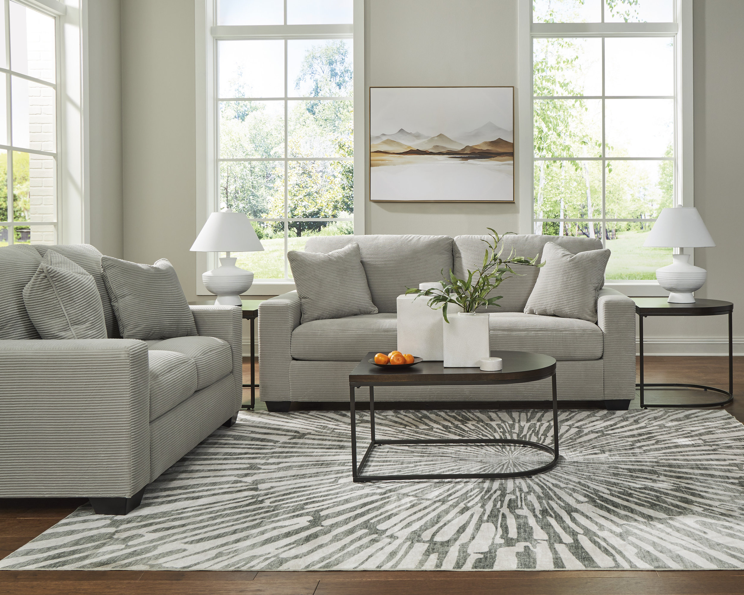 Greenbriar Polyester Living Room Set